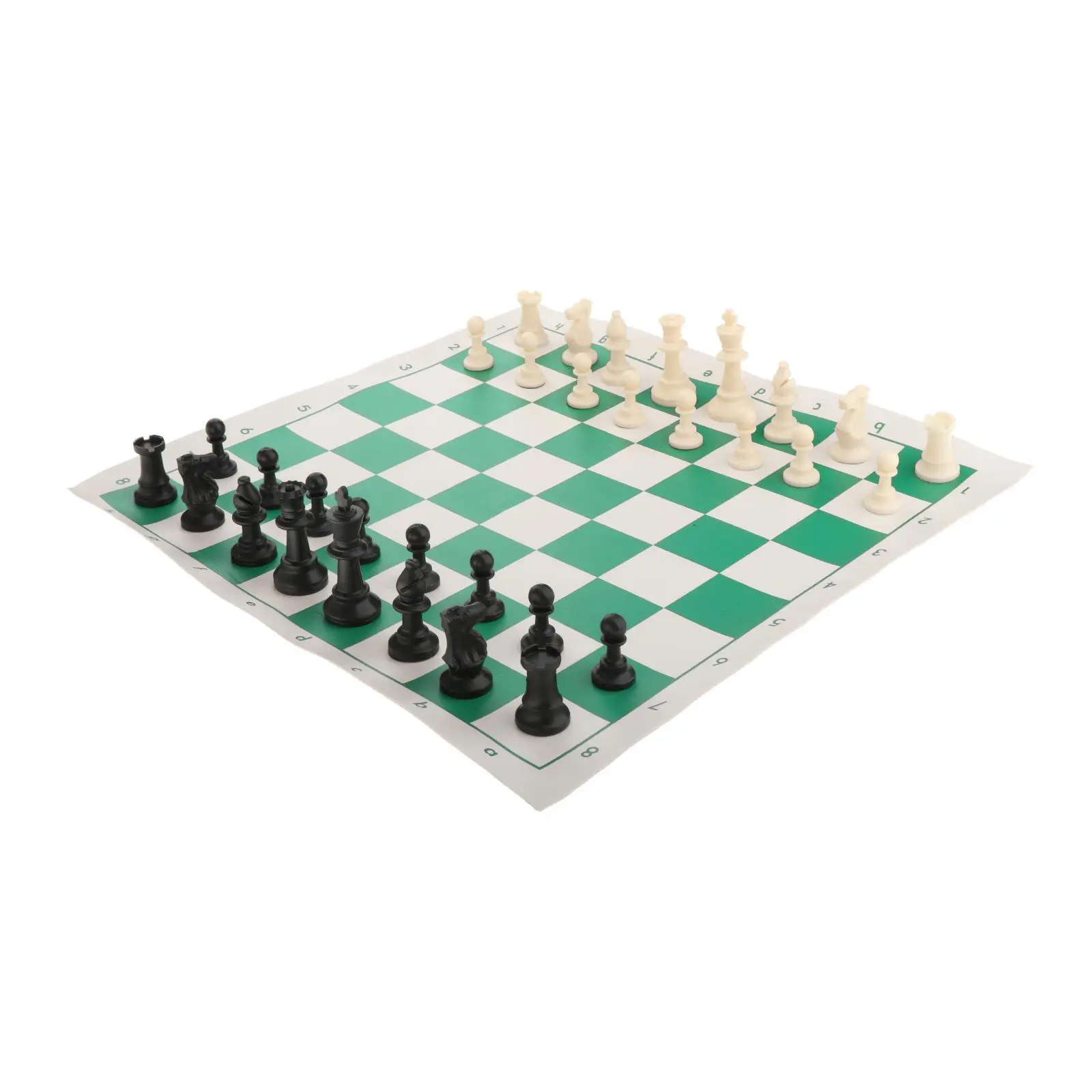 Portable Chess Set 45x9cm International Chess Tournament Chees Pieces Easy Carrying Educational Toys for Kids Adults Party