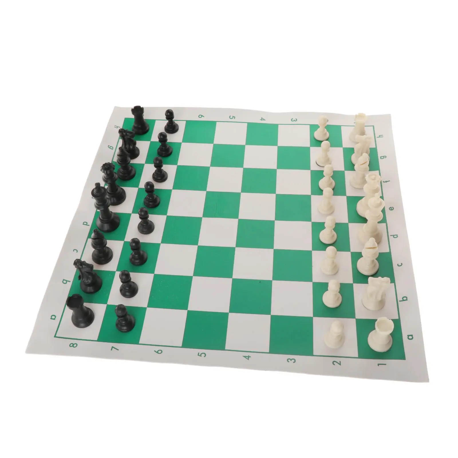 Portable Chess Set 45x9cm International Chess Tournament Chees Pieces Easy Carrying Educational Toys for Kids Adults Party