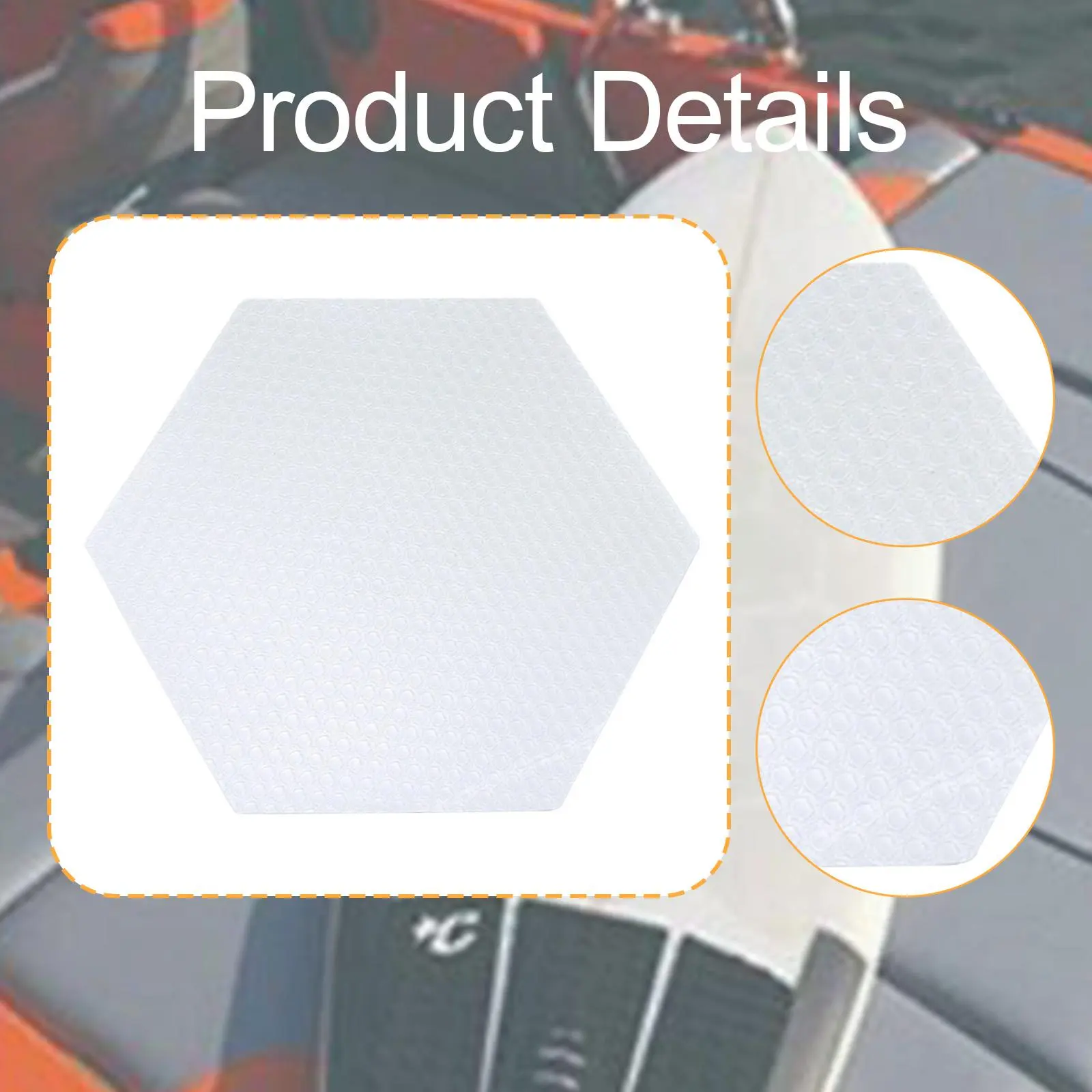 20 Pieces Surfboard Clear Deck Grip Pad Waxless Surf Traction Pad for Paddleboard Skimboarding Grip Surf Water Sports Kiteboards