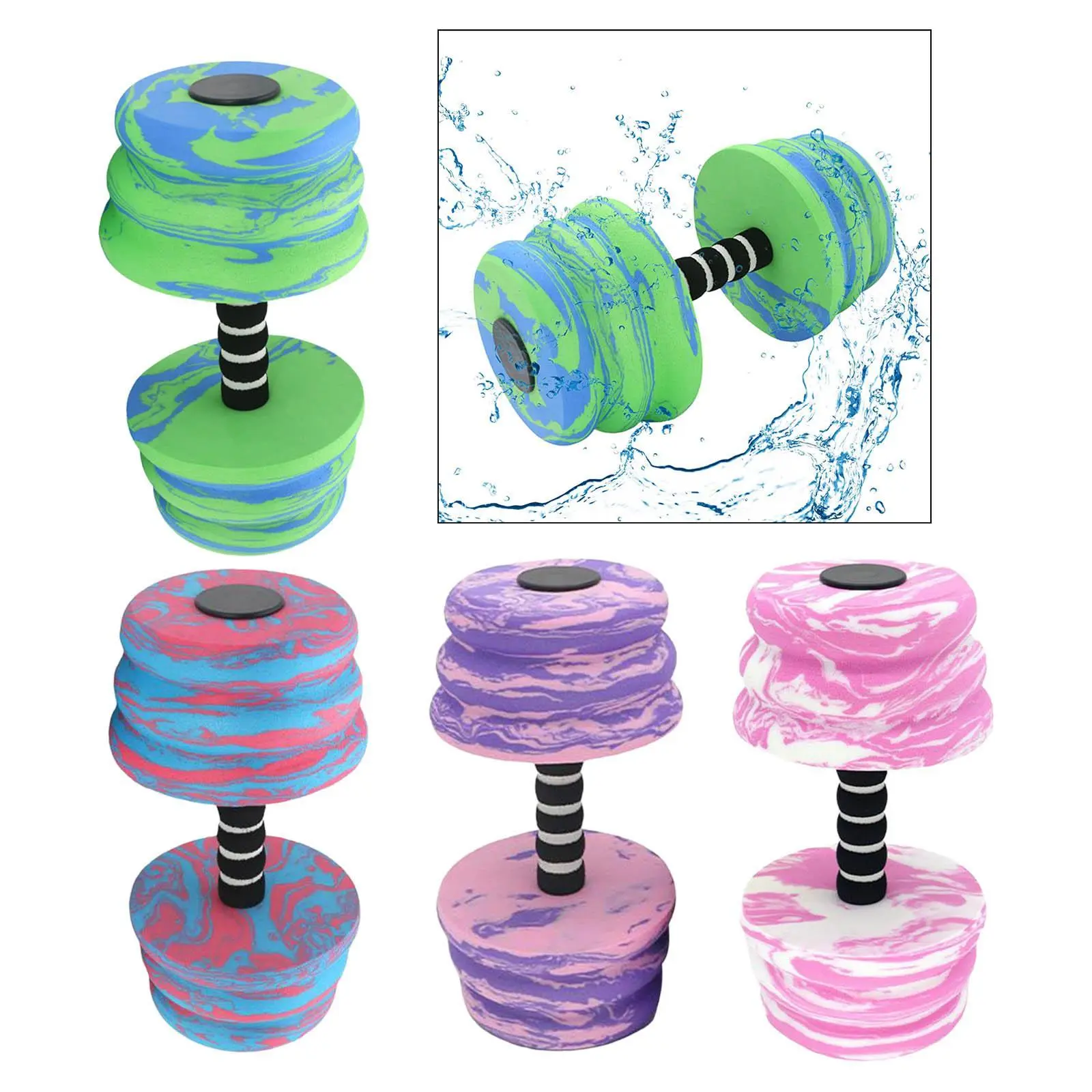 Aquatic Dumbbell Bar Pool Fitness Professional Water Aerobic for Female Male Swimming Barbell Hand Bar Pool Training Aid Tool