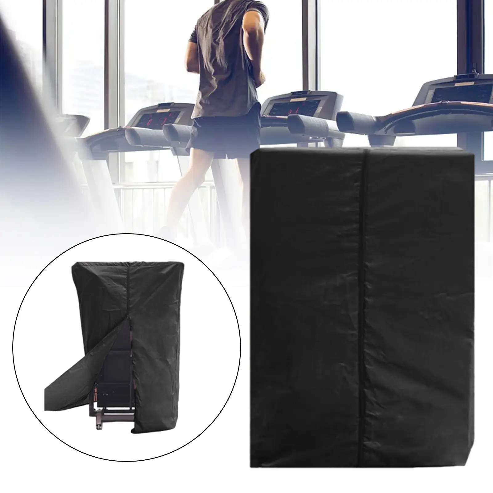 Treadmill Cover for Folding Jogging Machine Cover for Workout Indoor  Running Machine Protective Sunscreen Cover Exercise