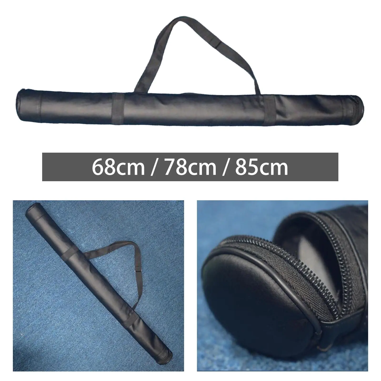 Billiard Pool Cue Bag Carrying Case Carrying Bag Adjustable Shoulder Strap Billiard Stick Storage Bag Rod Sleeve Accessories