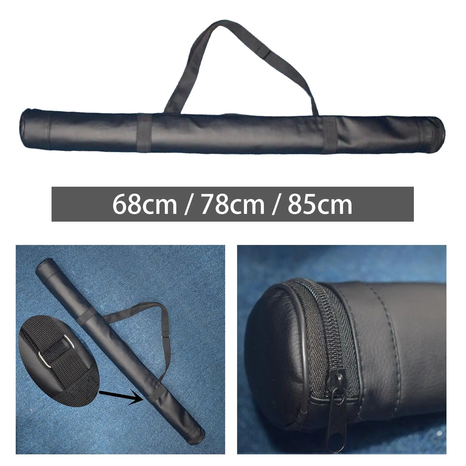 Billiard Pool Cue Bag Carrying Case Carrying Bag Adjustable Shoulder Strap Billiard Stick Storage Bag Rod Sleeve Accessories