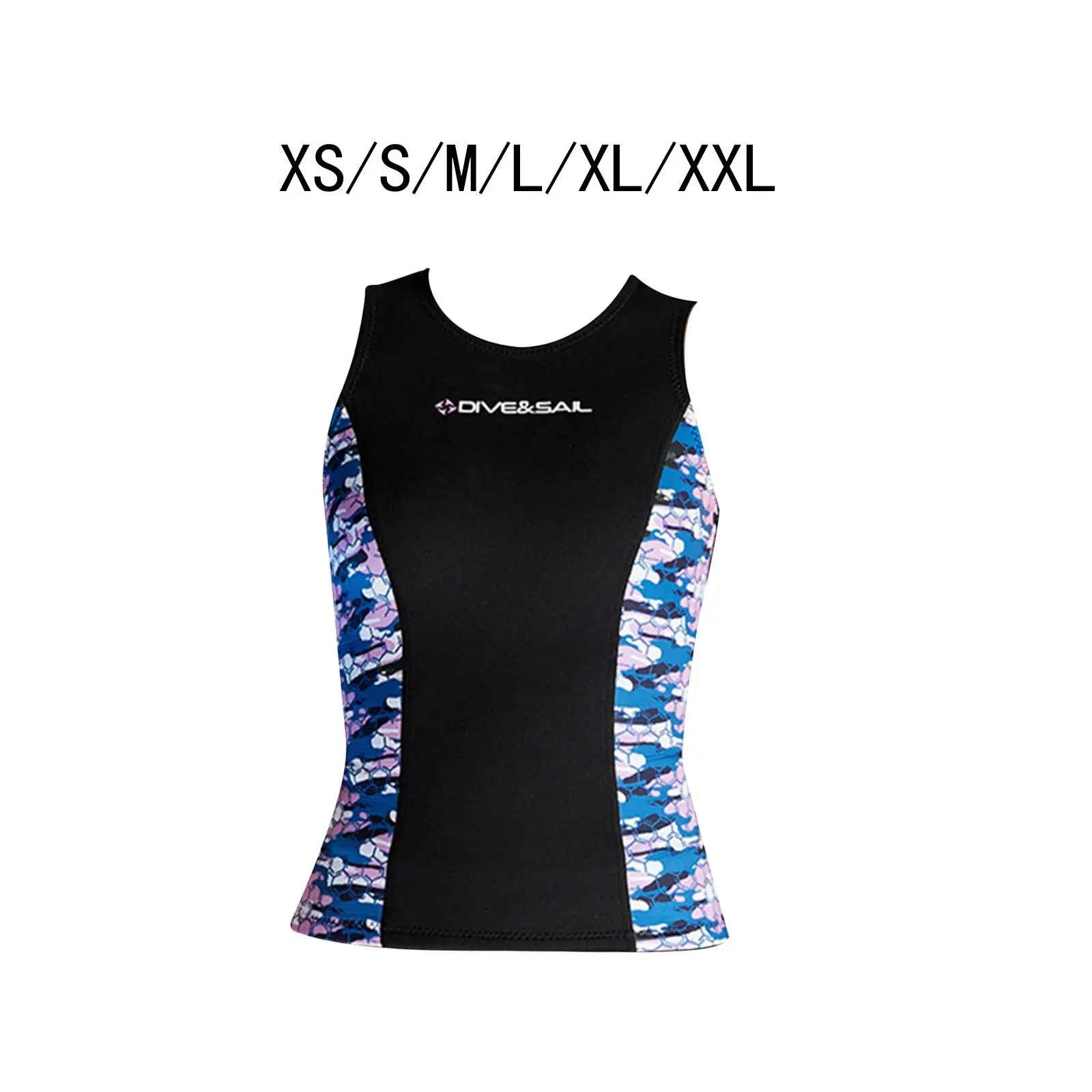 Women Wetsuit Top 2mm Neoprene Surfing Tops Lightweight Wet Suit Tops for Water Sports Swimming Snorkeling Surfing Kayaking