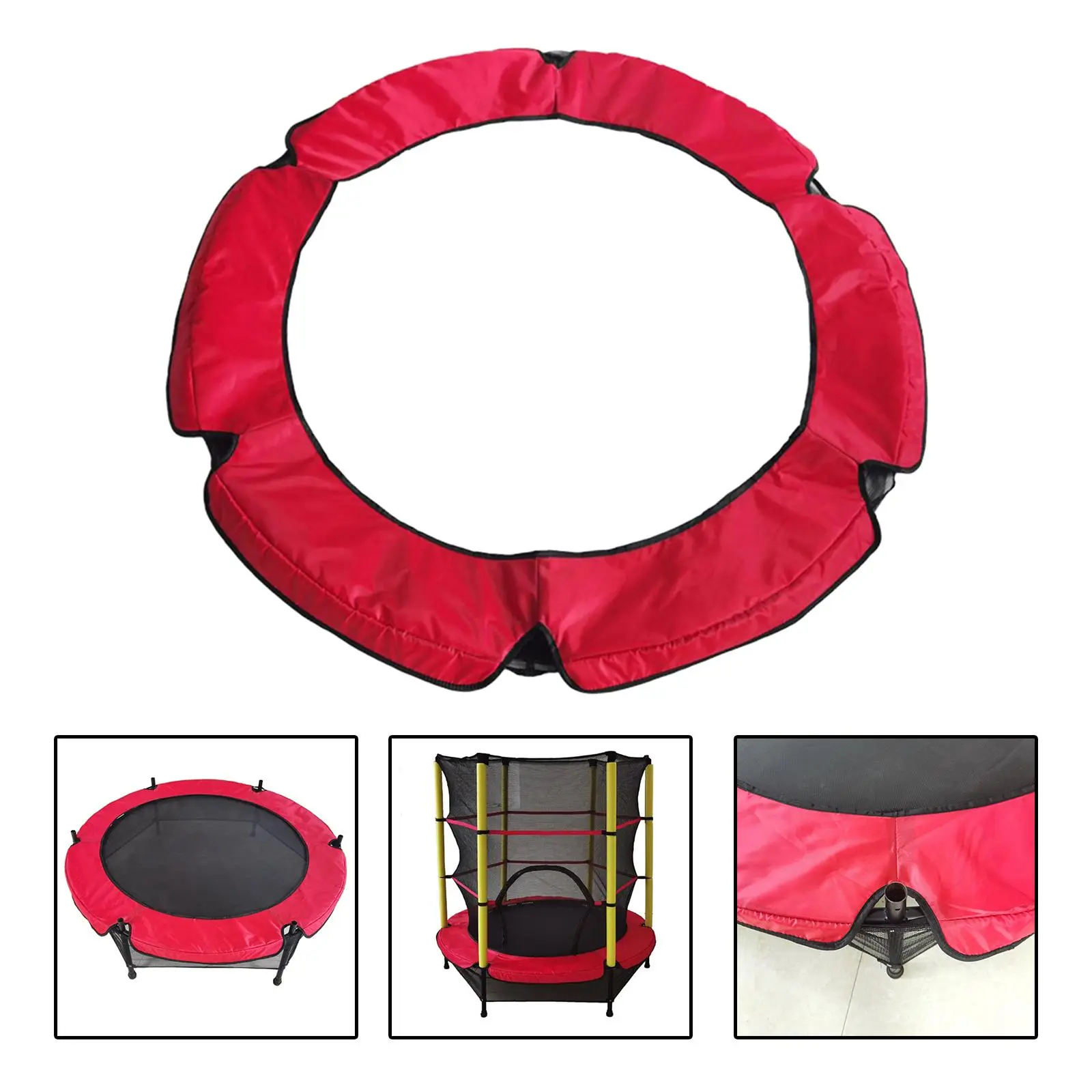 Trampoline Safety Pad Mat Tear Resistant Waterproof Padded for Play Exercise