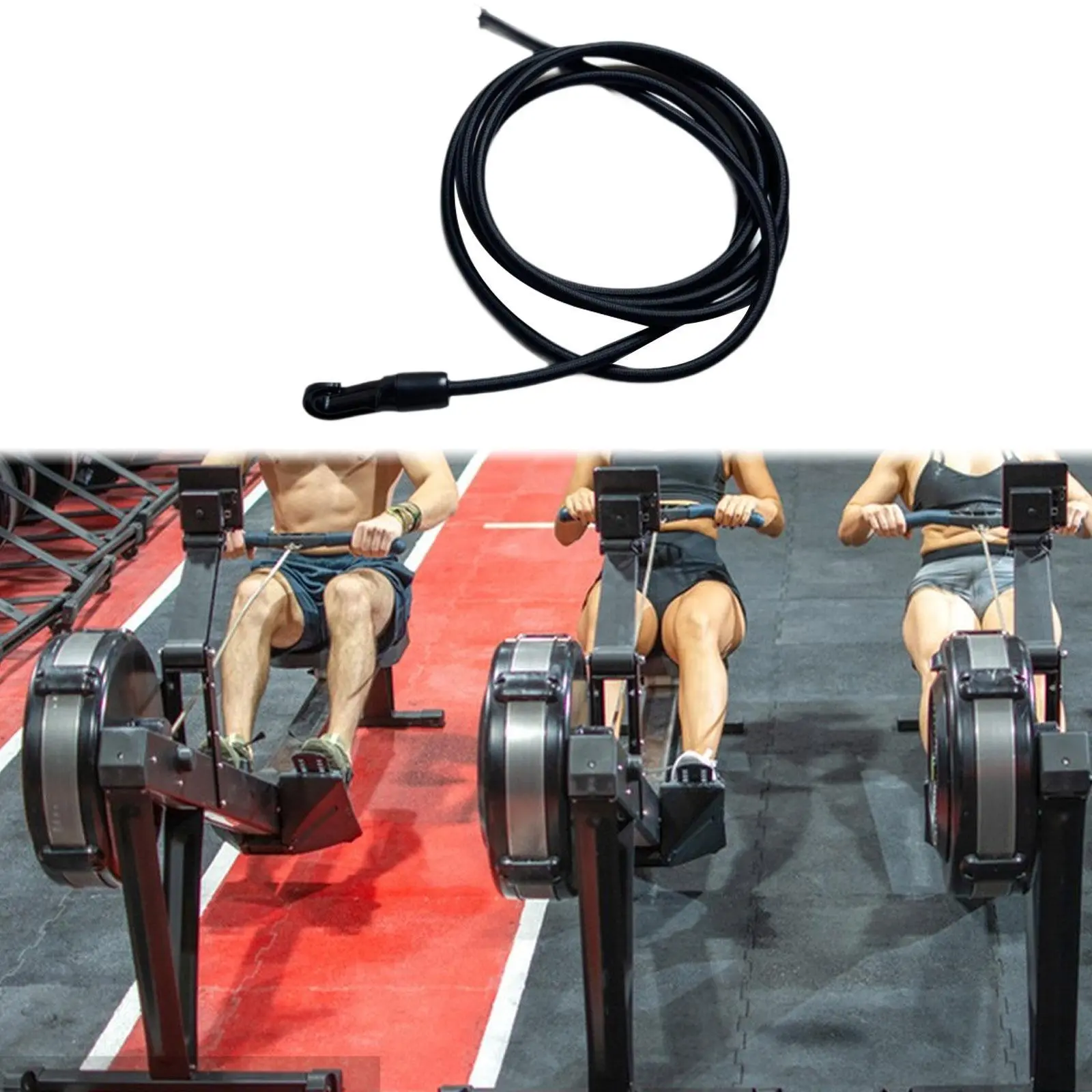 Rowing Machine Pull Belt Replace Cord Elastic Rope for Home, Gym, Body Building,