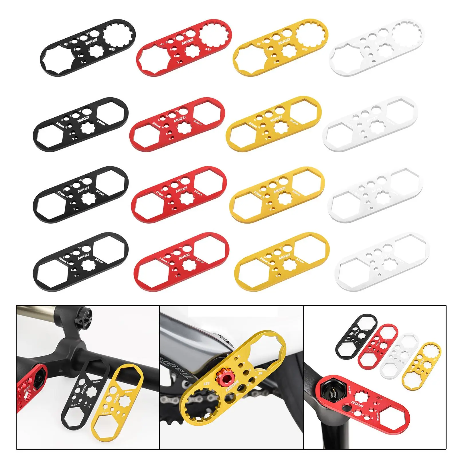 Bicycle Fork Cap Wrench Crank Cap Wrench Sturdy Multifunctional Tool Lightweight Mountain Bike Front Fork Caps Wrench Spanner