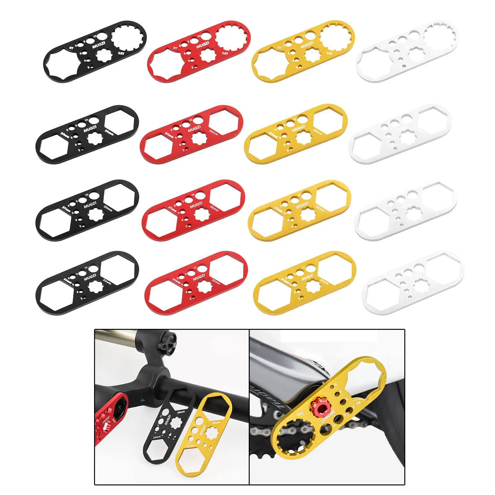 Bicycle Fork Cap Wrench Crank Cap Wrench Sturdy Multifunctional Tool Lightweight Mountain Bike Front Fork Caps Wrench Spanner
