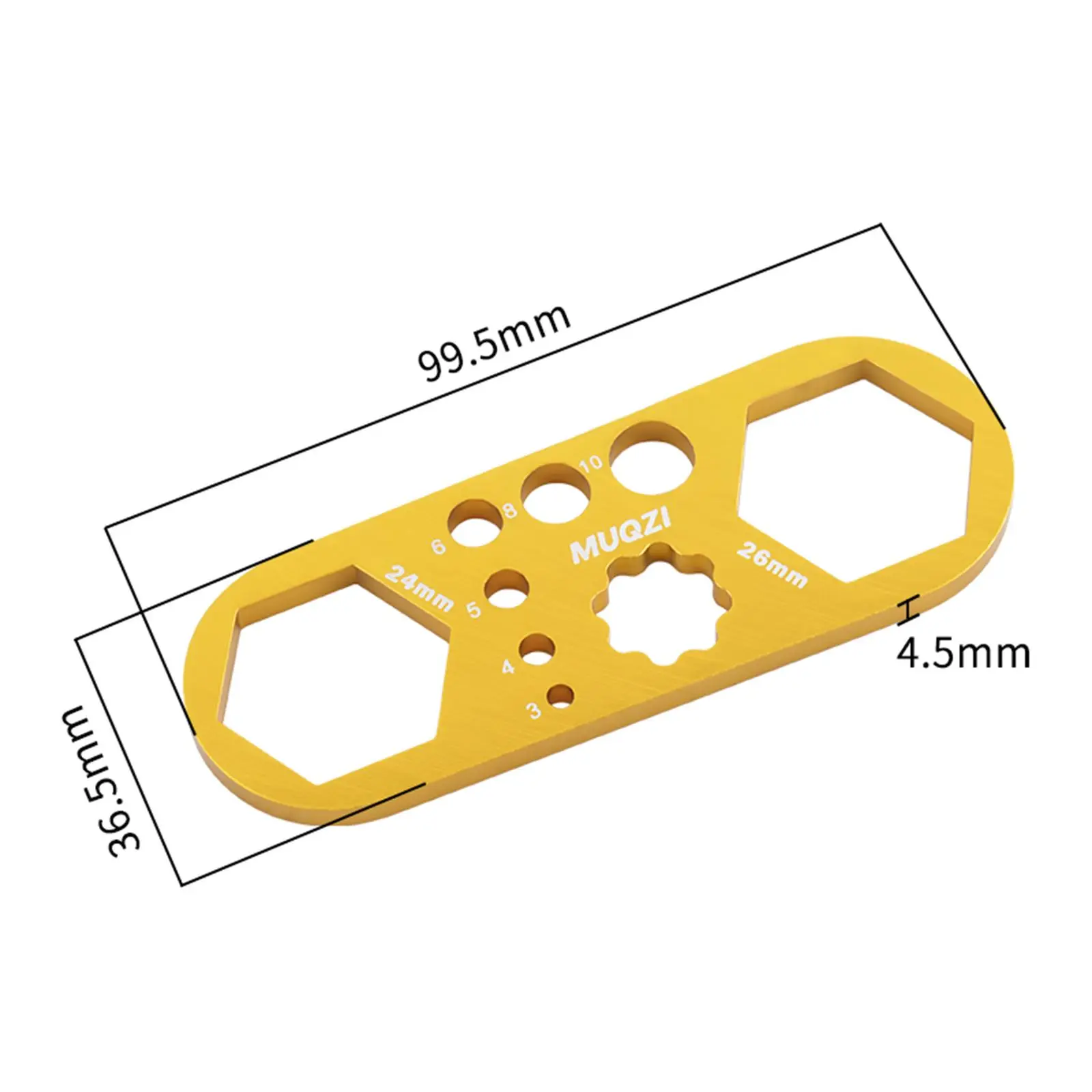 Bicycle Fork Cap Wrench Crank Cap Wrench Sturdy Multifunctional Tool Lightweight Mountain Bike Front Fork Caps Wrench Spanner
