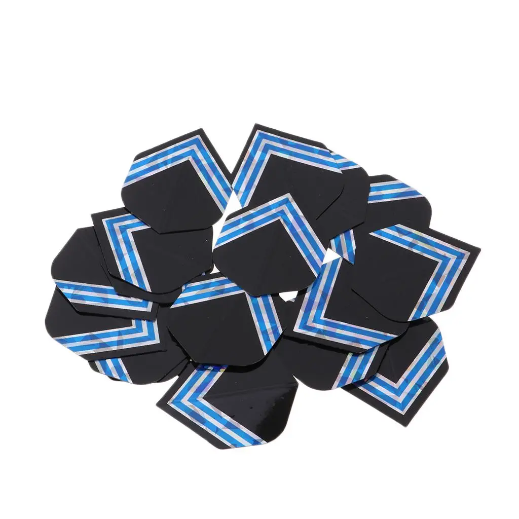 Bundle of 20 Standard Dart s Professional Durable PET Dart Tail Wing - Fits for Steel/Soft Tip Darts