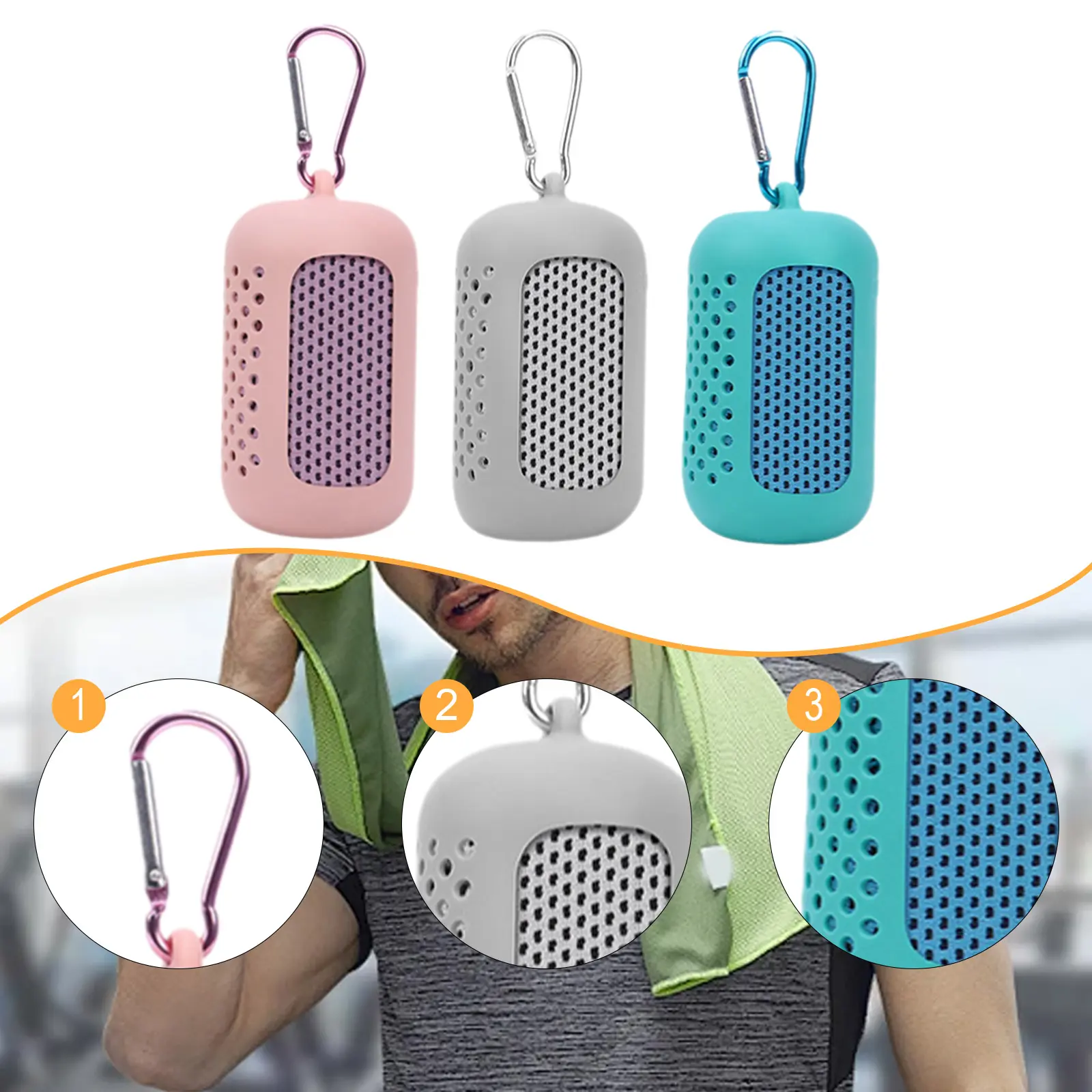 Outdoor Microfiber Quick Drying Sports Cooling Ice Towel Soft Microfiber Chilly Towels for Travel Activities Summer Camping