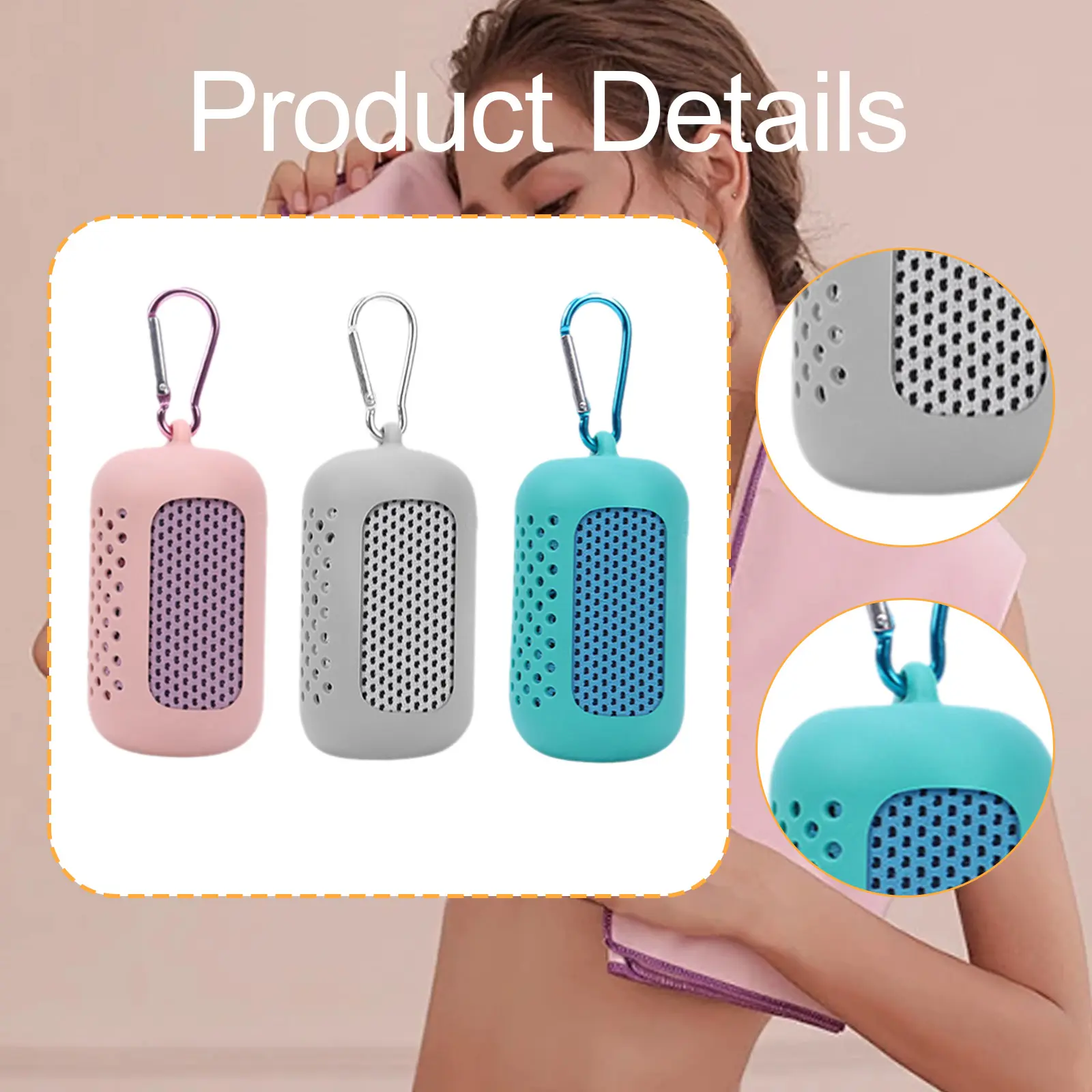 Outdoor Microfiber Quick Drying Sports Cooling Ice Towel Soft Microfiber Chilly Towels for Travel Activities Summer Camping