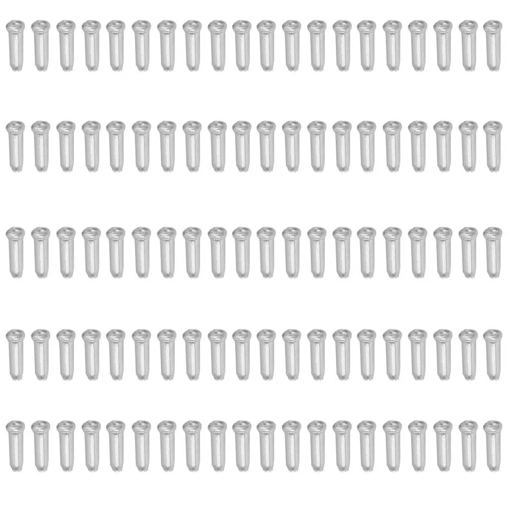 100 Pack Alloy Road Bike Shifter Brake Cable Tips Caps End 3mm for Mountain Bike Cycling