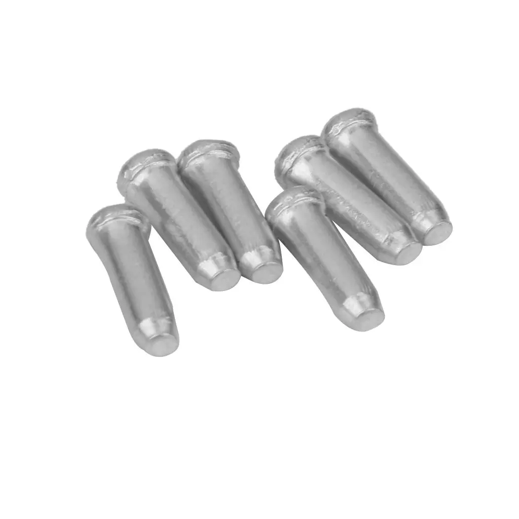 100 Pack Alloy Road Bike Shifter Brake Cable Tips Caps End 3mm for Mountain Bike Cycling
