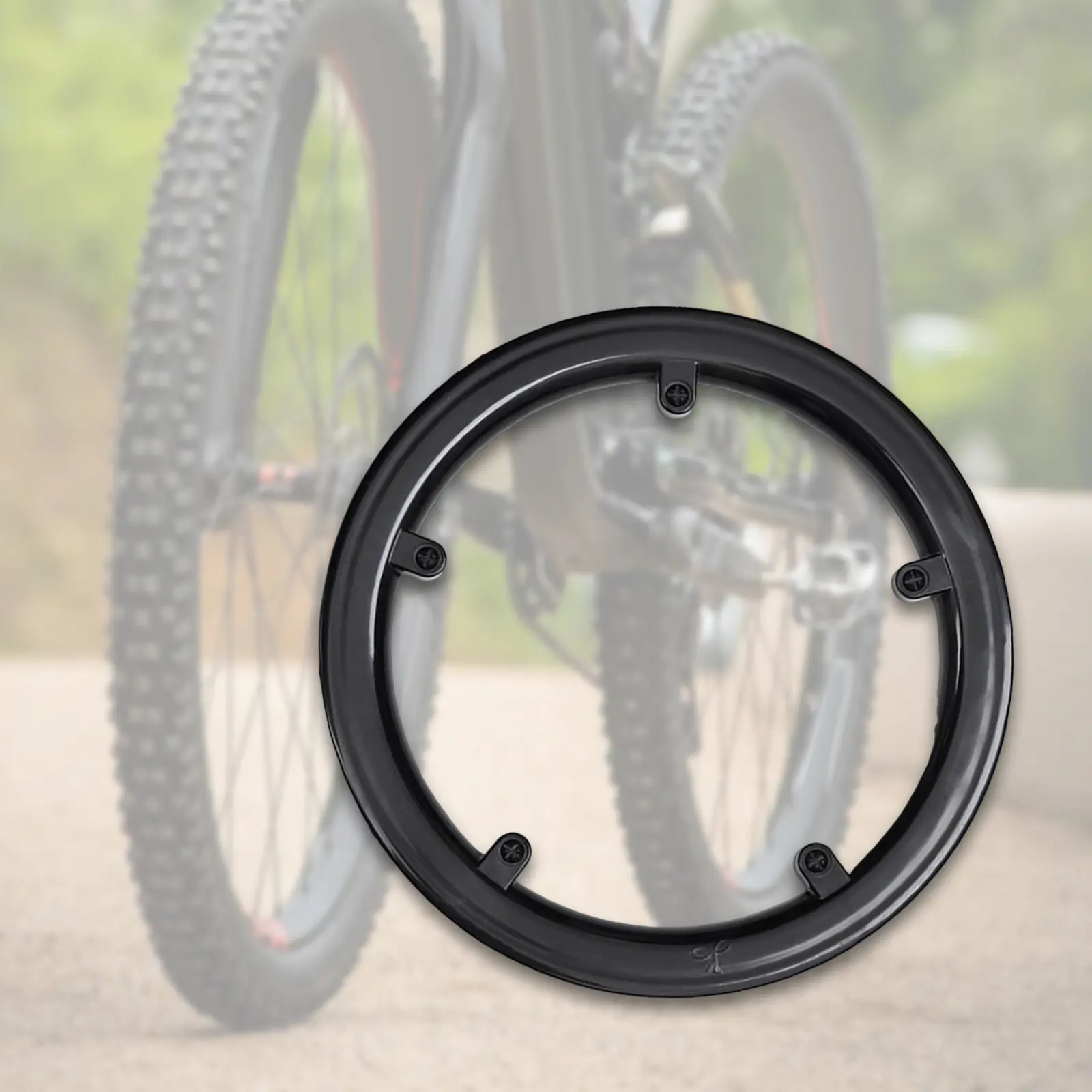 Universal Bike Chain Guard Easy to Install 5 Holes Sprocket Cover for Bicycle BMX Mountain Bike Durable Plastic Chain Protector