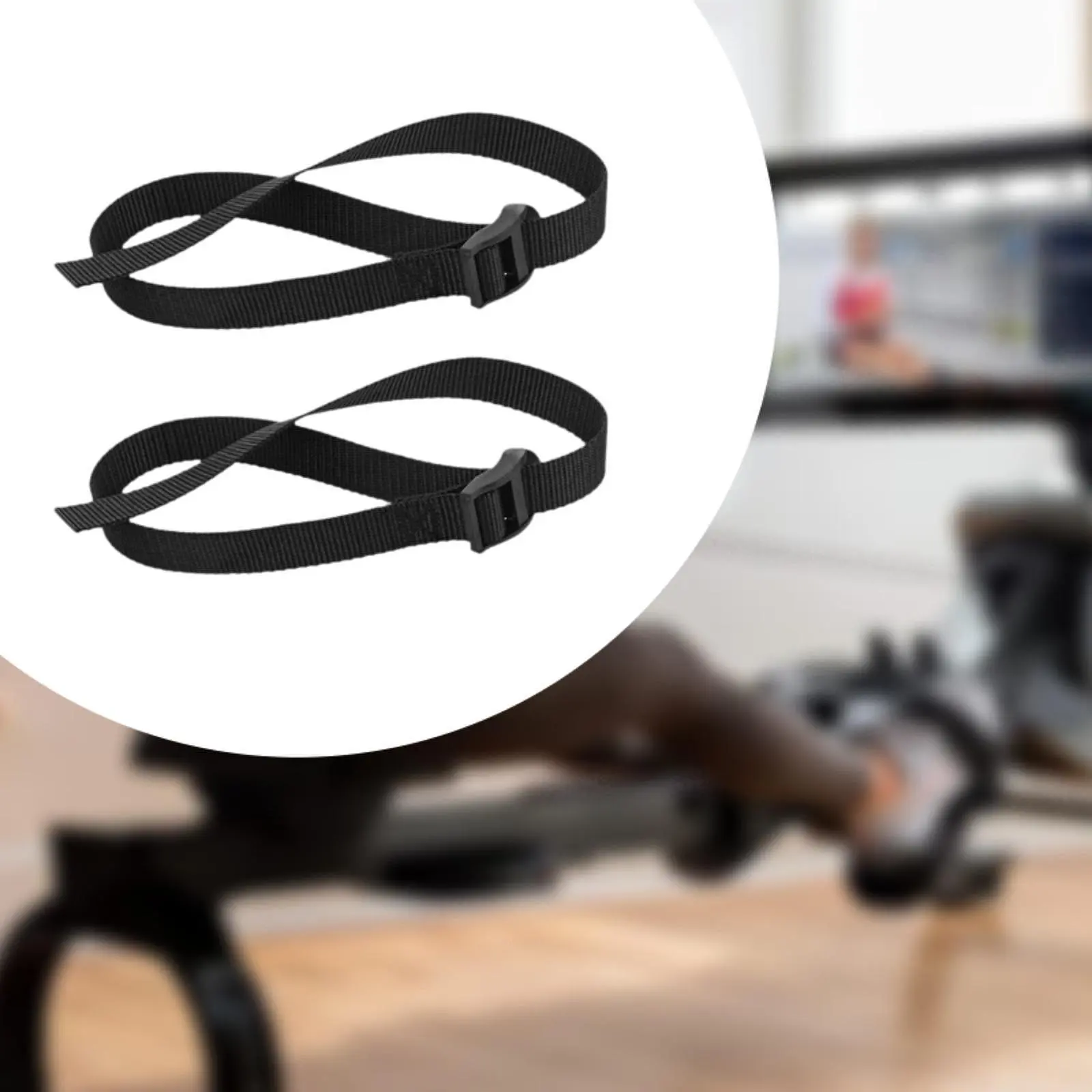 2 Pieces Rowing Machine Feet Straps Oxford Cloth Lightweight