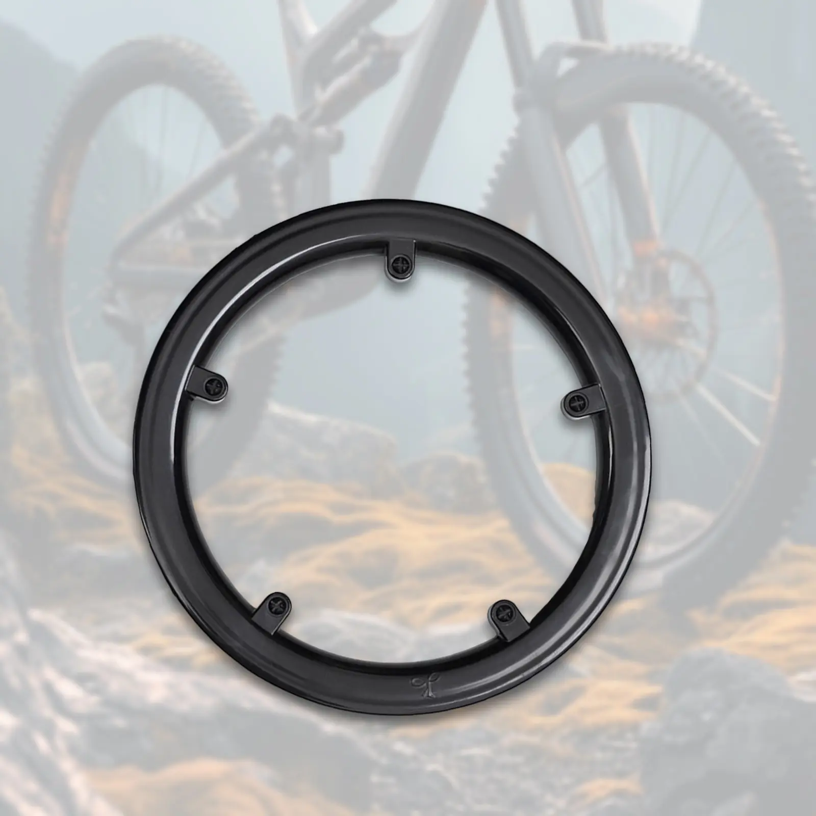 Universal Bike Chain Guard Easy to Install 5 Holes Sprocket Cover for Bicycle BMX Mountain Bike Durable Plastic Chain Protector