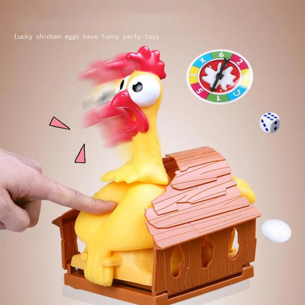 Plastic Lucky Trick Hen Laying Eggs,Funny Toy Interactive Board Game,Hobbies Chicken Game Joke Gift,Family Game