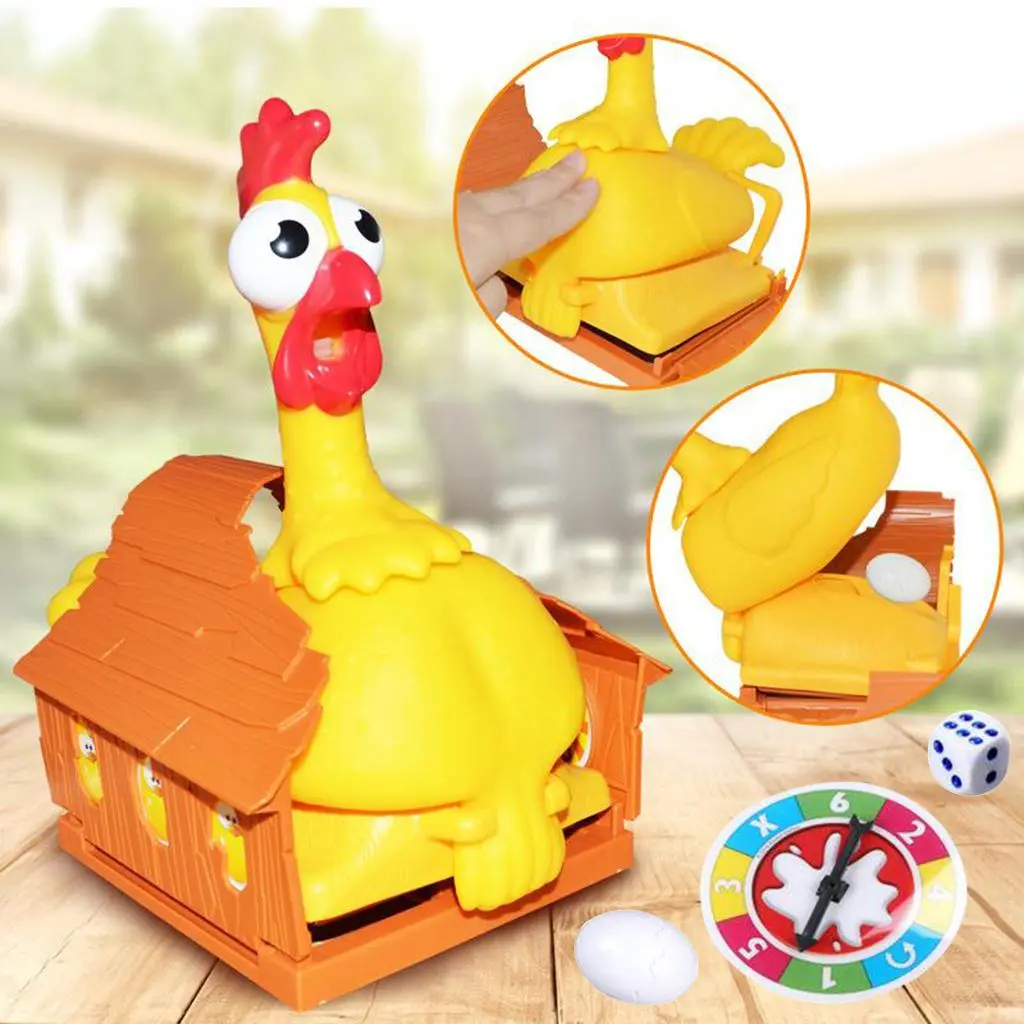 Plastic Lucky Trick Hen Laying Eggs,Funny Toy Interactive Board Game,Hobbies Chicken Game Joke Gift,Family Game