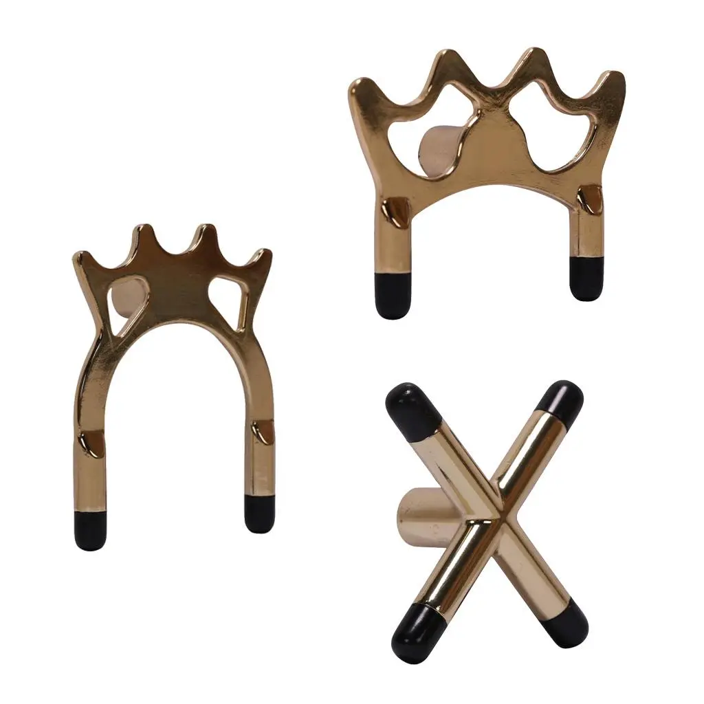 1 Piece Premium Durable Billiards Snooker Pool Cue Rest Bridge Head Holder Plated Metal Replacement Accessories Gold