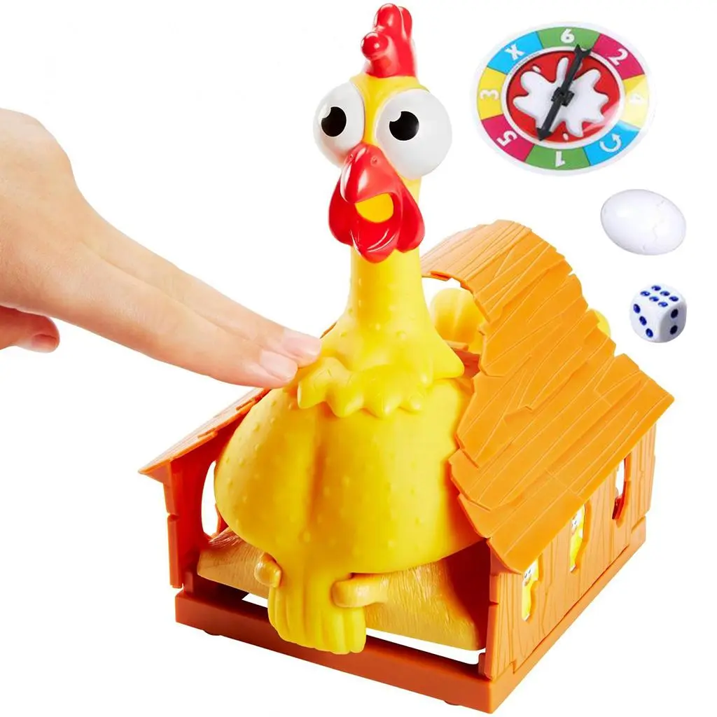 Plastic Lucky Trick Hen Laying Eggs,Funny Toy Interactive Board Game,Hobbies Chicken Game Joke Gift,Family Game