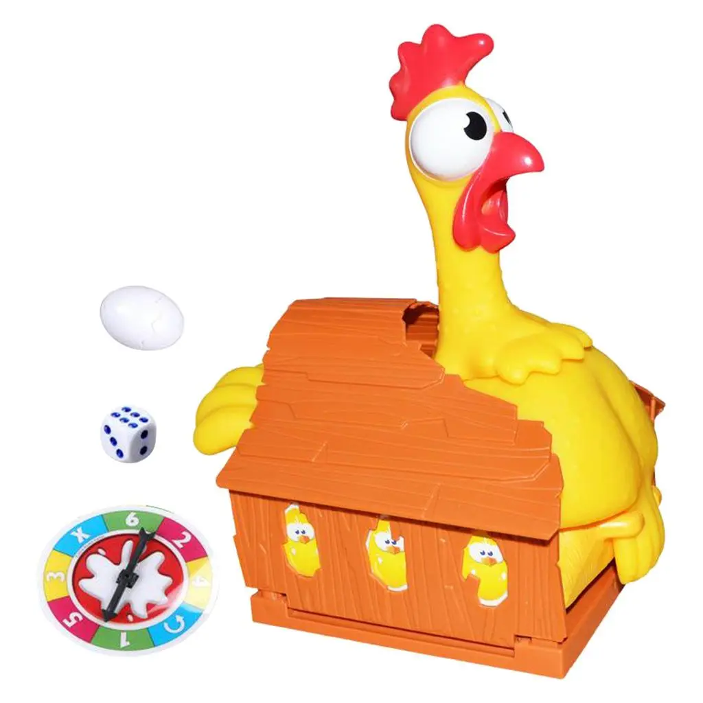 Plastic Lucky Trick Hen Laying Eggs,Funny Toy Interactive Board Game,Hobbies Chicken Game Joke Gift,Family Game