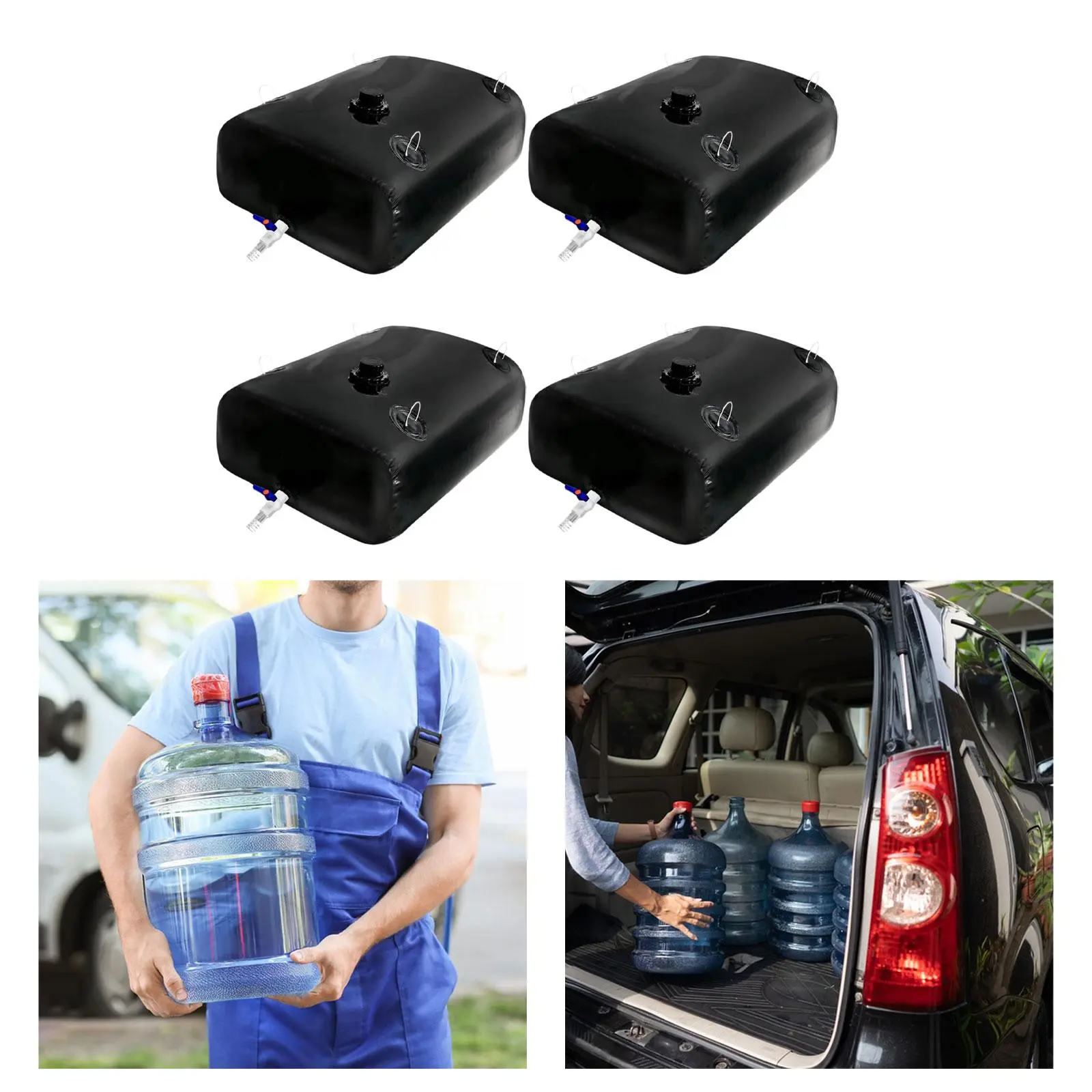 Water Storage Bladder High Reliability Foldable Water Storage Container for Camping RV Garden Emergency Water Drought Resistance