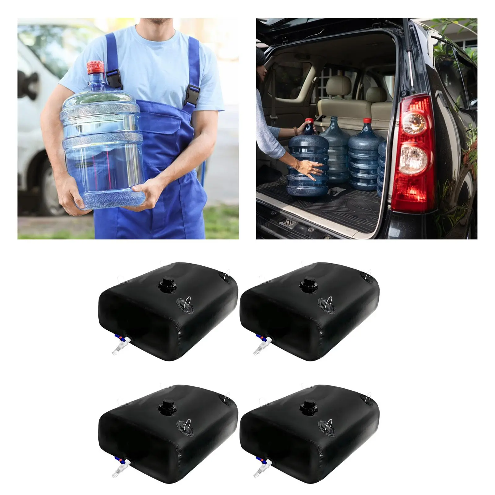 Water Storage Bladder High Reliability Foldable Water Storage Container for Camping RV Garden Emergency Water Drought Resistance