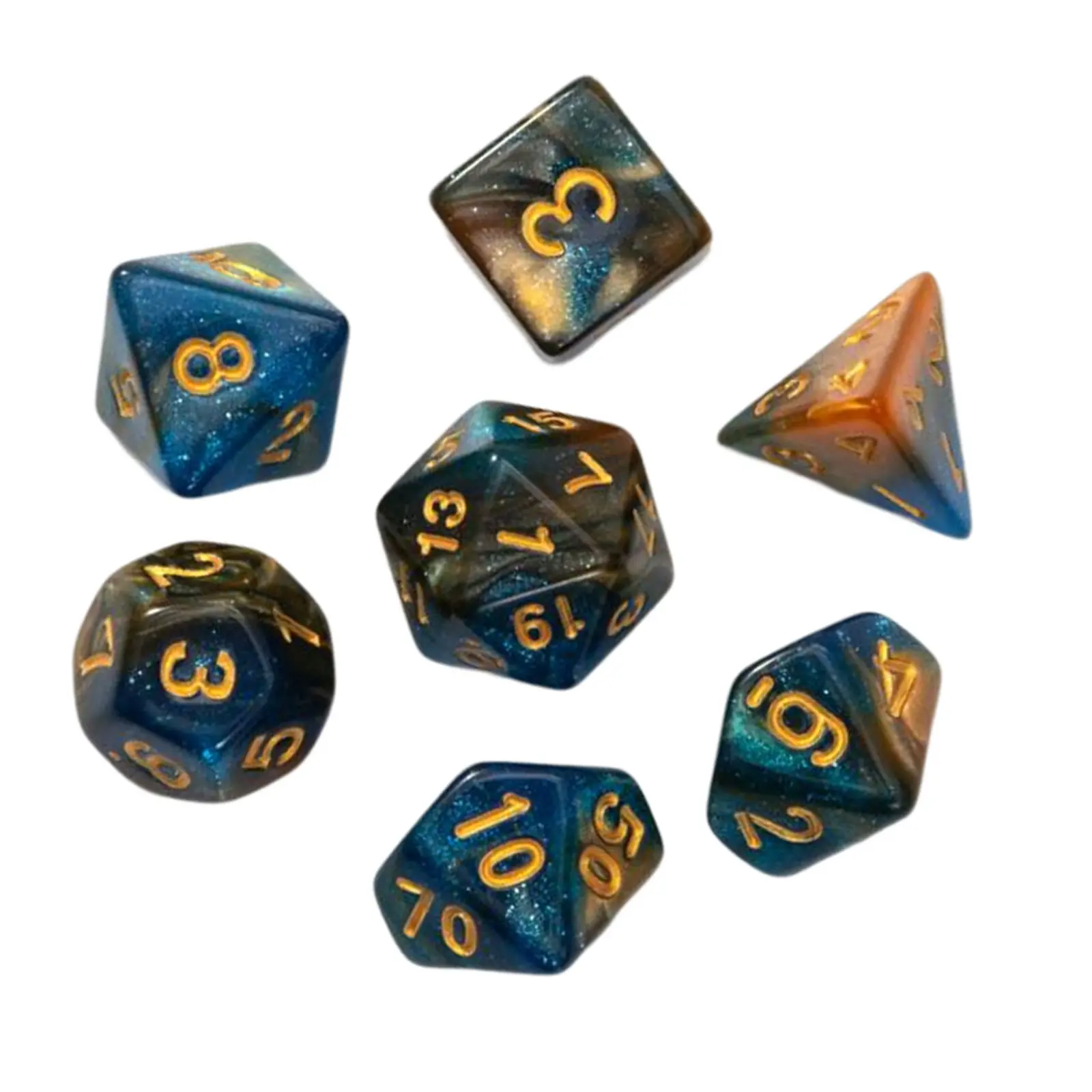Multi sided Dices Acrylic Dices Casino Game Acrylic Role Playing Game Dices Board Game Props d8 d10 d12 d20 Dices Set
