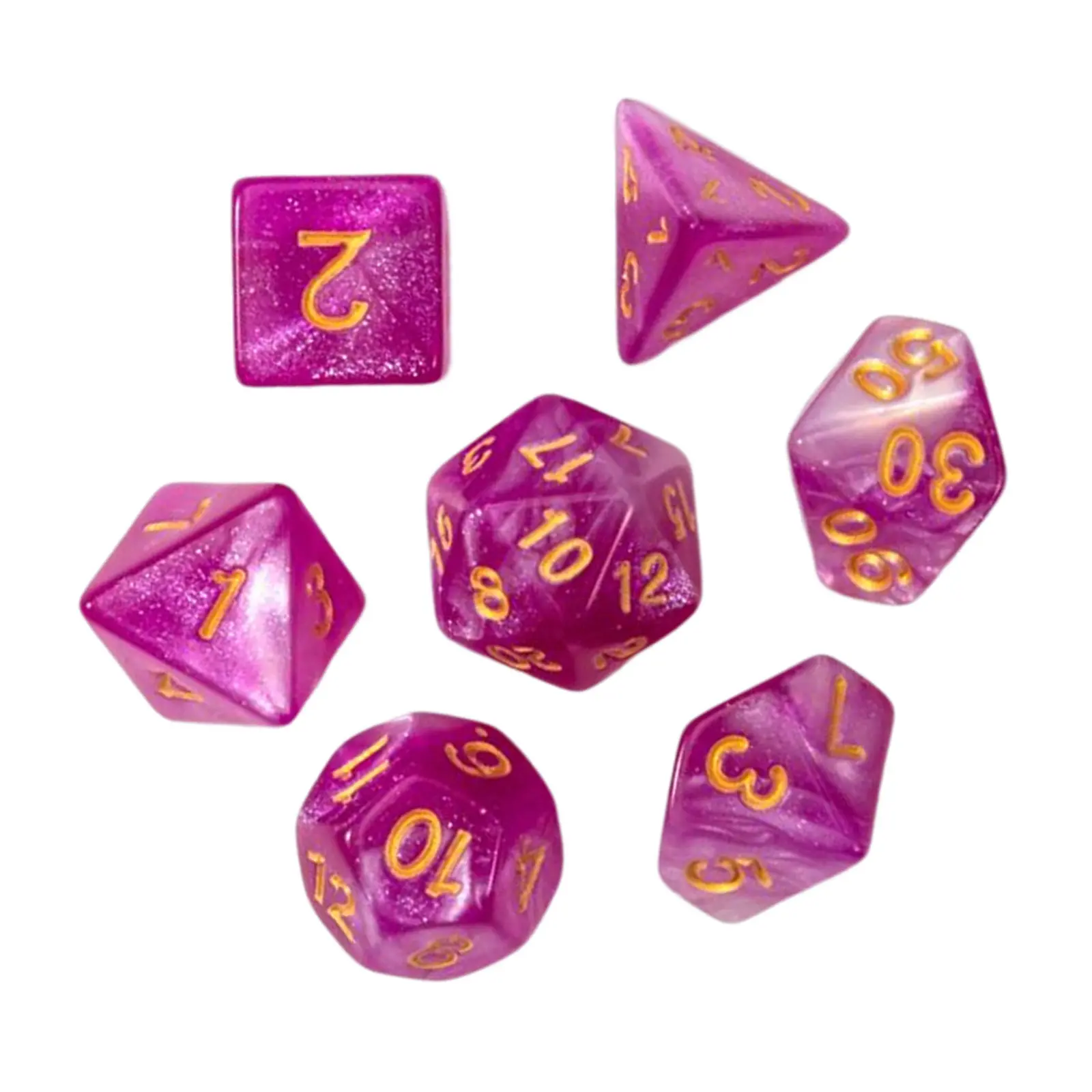 Multi sided Dices Acrylic Dices Casino Game Acrylic Role Playing Game Dices Board Game Props d8 d10 d12 d20 Dices Set