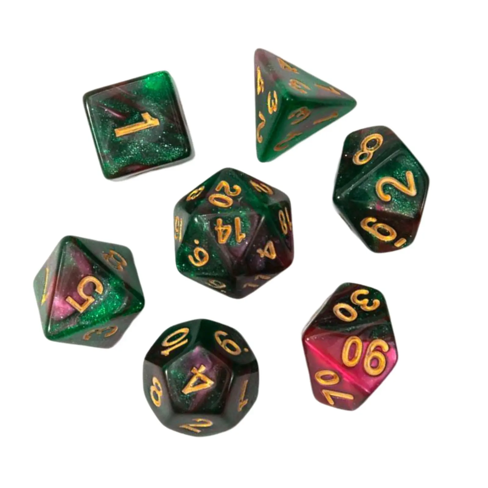 Multi sided Dices Acrylic Dices Casino Game Acrylic Role Playing Game Dices Board Game Props d8 d10 d12 d20 Dices Set