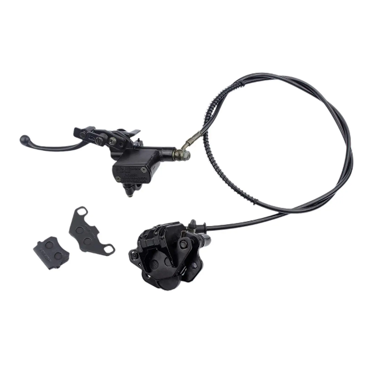Rear Hand Hydraulic Disc Brake Sturdy Professional Spare Part Aluminum with Brake Pads for 50cc-125cc ATV Dirt Bike