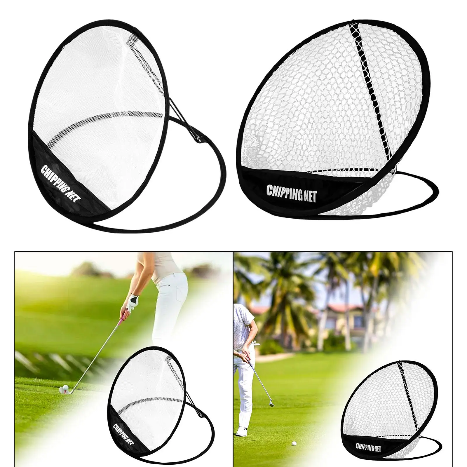 Golfing Training Target Net Gifts Foldable Portable Swing Practice Equipment Aid for Outdoor Indoor Backyard Golfers Women