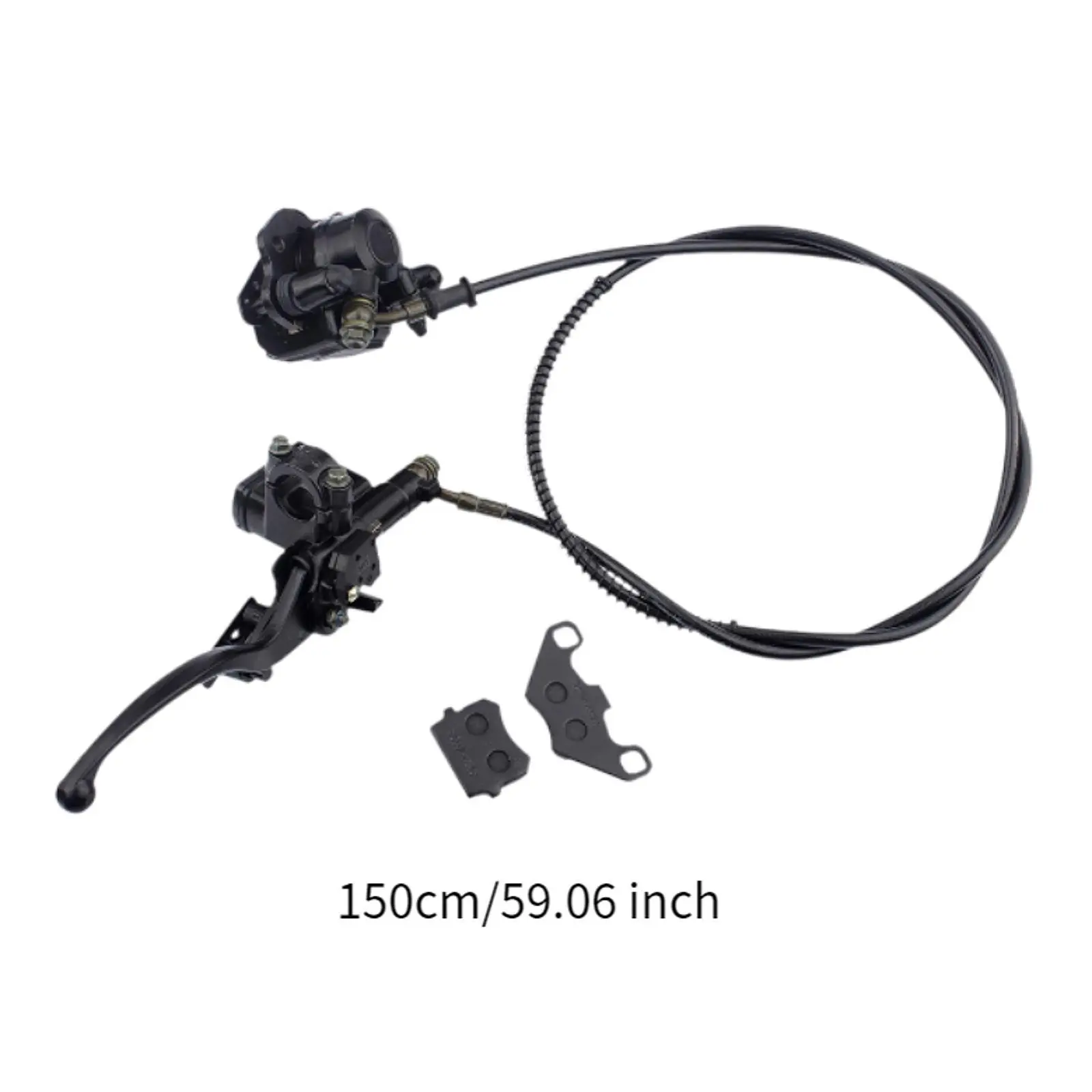 Rear Hand Hydraulic Disc Brake Sturdy Professional Spare Part Aluminum with Brake Pads for 50cc-125cc ATV Dirt Bike