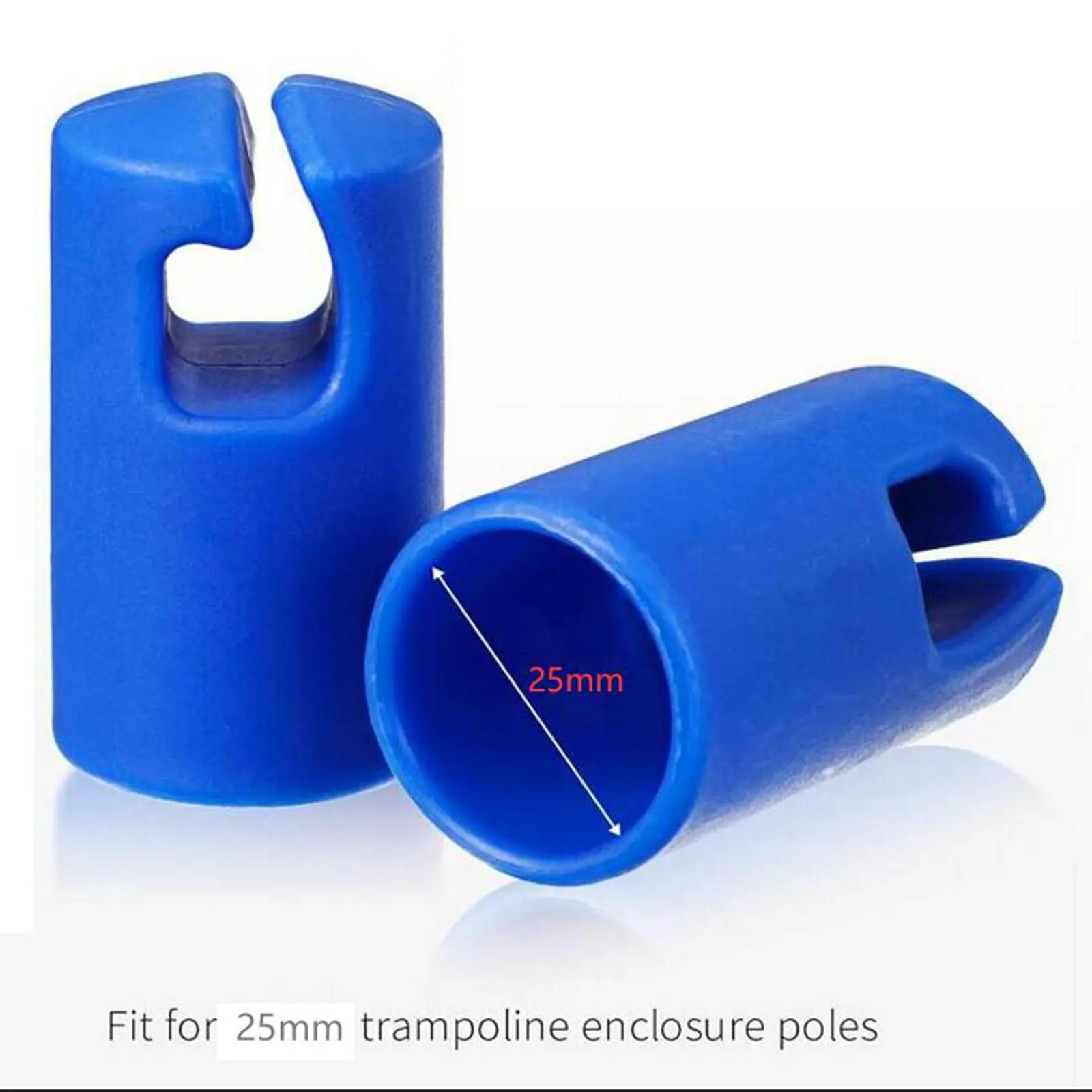 Trampoline Enclosure Pole Covers Fit 25mm Trampoline Pole End Protector Protective Cover for Family Outside Home Yard Children