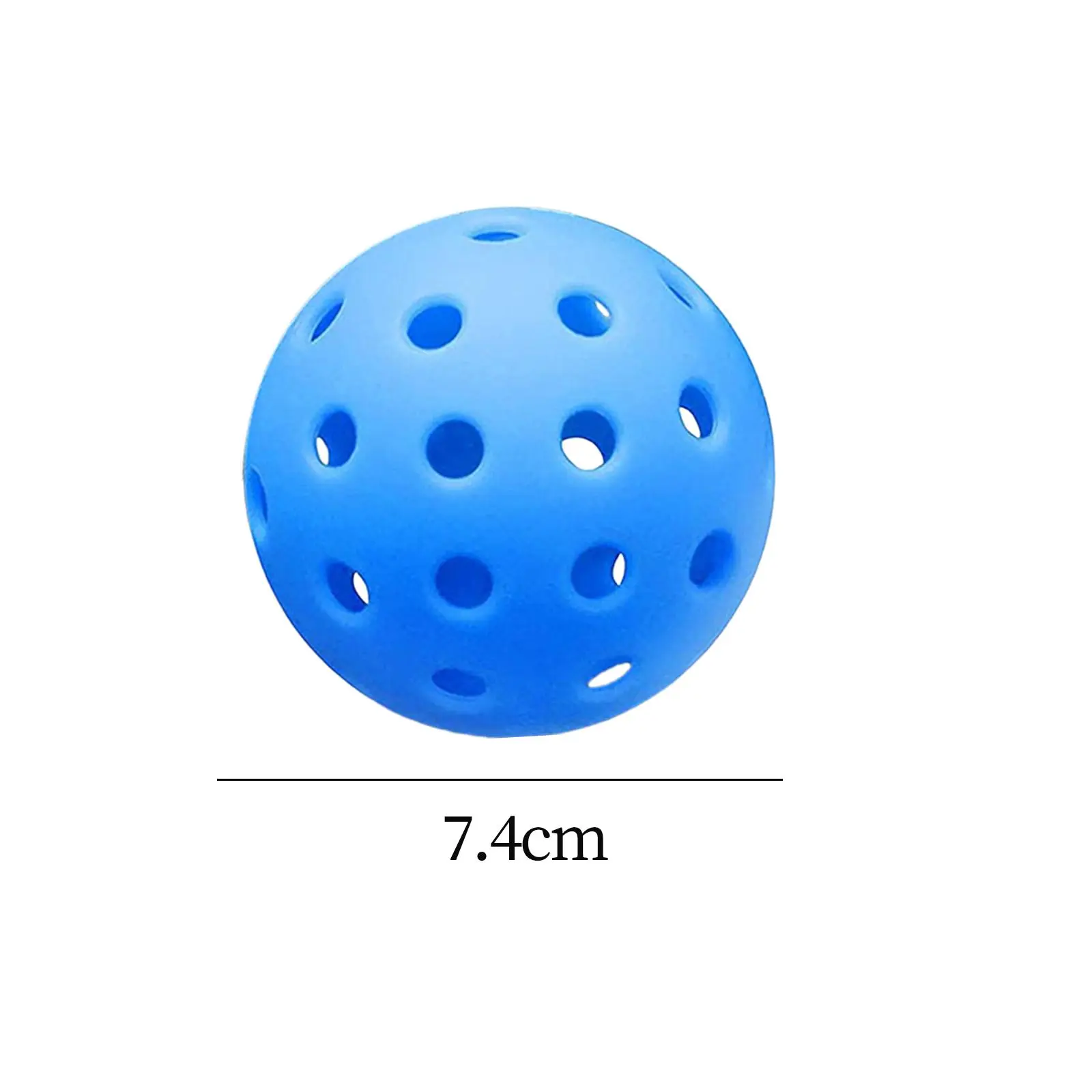 6Pcs Pickleball Balls 74mm Sports Pickle Balls 40 Holes for Tournament Play Indoor and Outdoor Tennis/Wood/concrete Courts