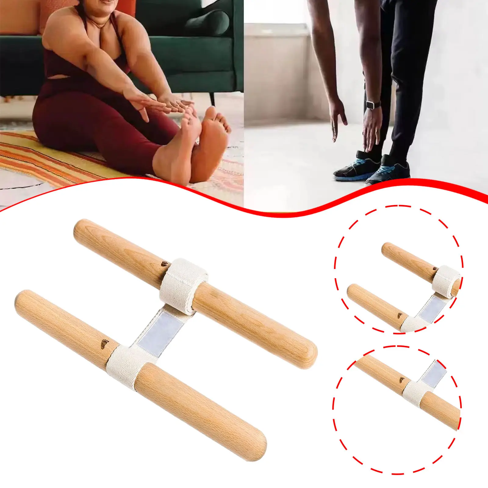 Premium Stretching Strap for Yoga Pilates & Home Workouts Adjustable Fitness Band Flexibility Training Physical Therapy Leg