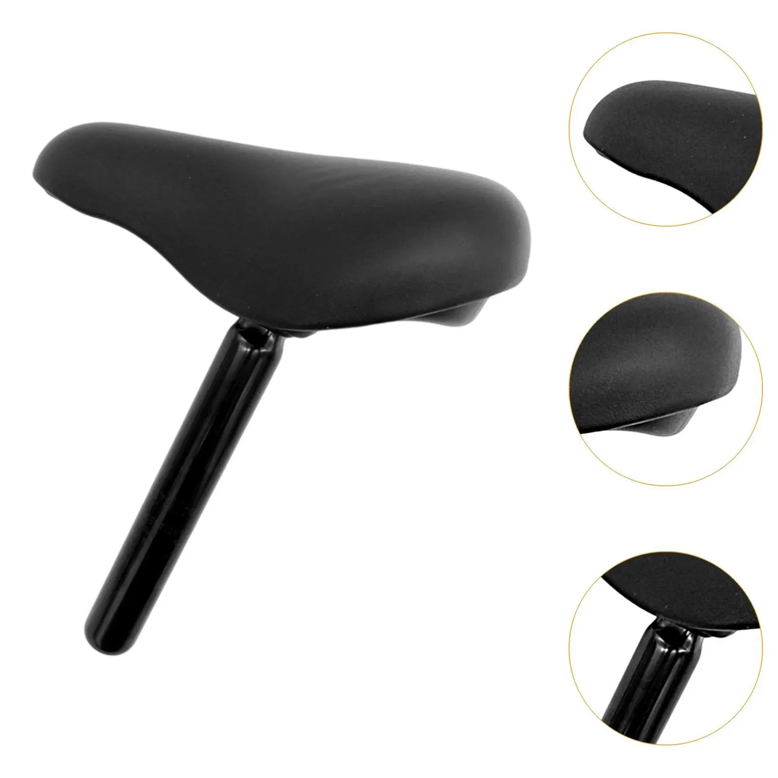 Kids Bike Seat Cycling Accessory for Boys and Girls Waterproof with Seatpost Balance Bike Saddle Bicycle Seat Replacement