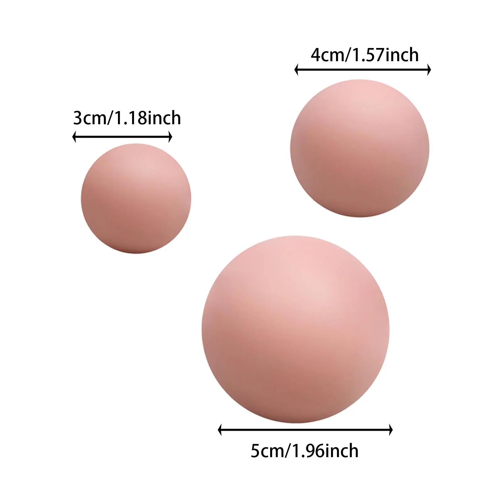 3 Pieces Massage Balls Deep Tissue Massage Balls for Exercise Women Fitness