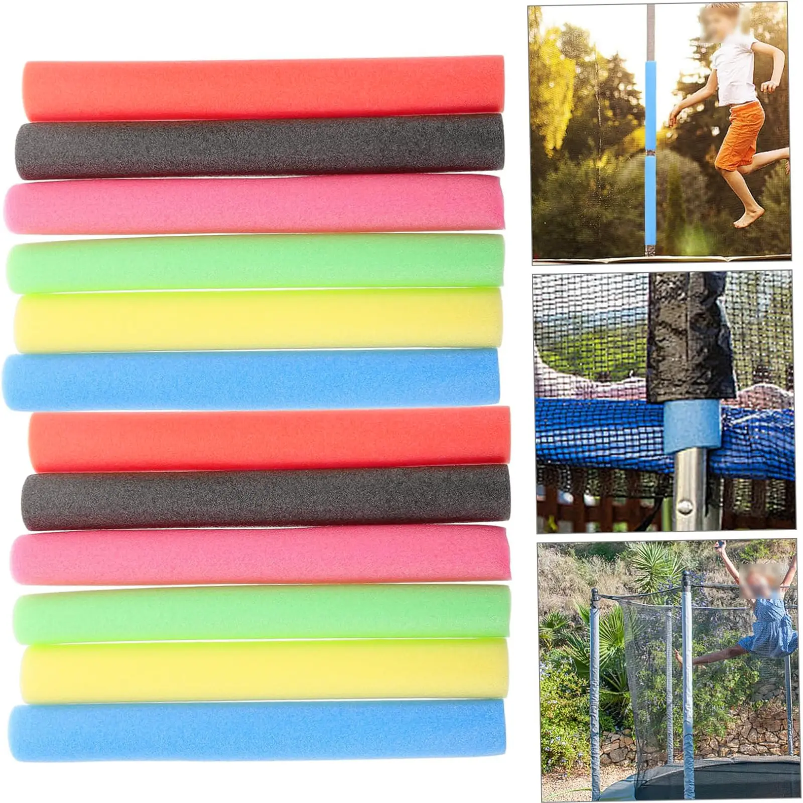 Trampoline Pole Foam Sleeves Soft Protective Covers for Pipe Tubing, Kids Trampoline Accessories Safety Padding for Spring Poles
