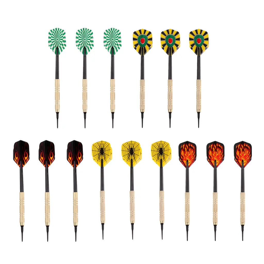 Portable Double-sided Dart Board Bulls-Eye Game with 6 Brass Darts for Club Pub Professional Safety Magnetic Dart Board Gift