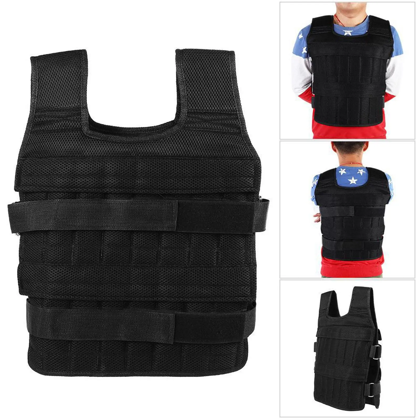 Professional Adjustable Weighted Vest Neoprene Adjustable Weight Breathable