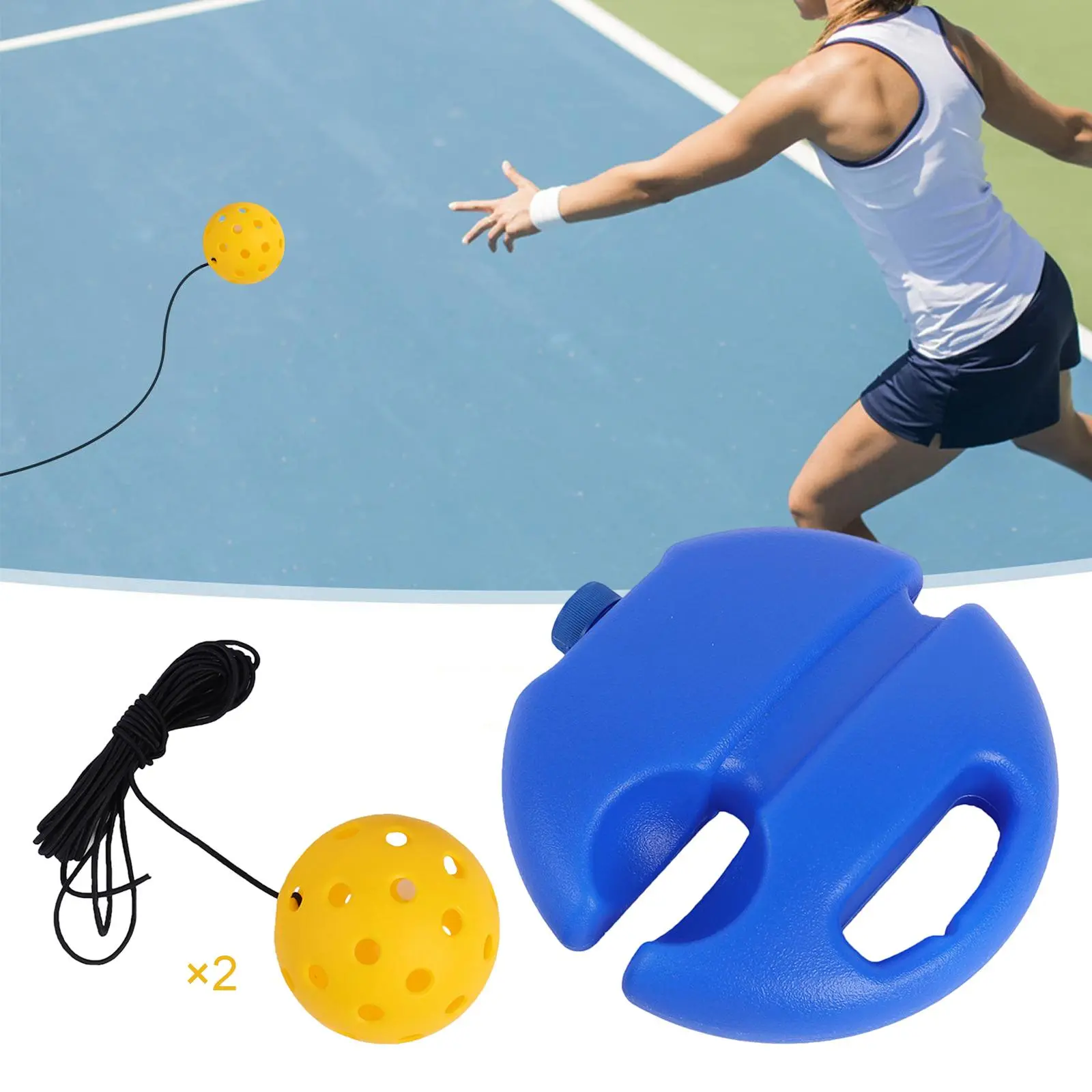 Pickleball Trainer Convenient Professional Baseboard Accessories Pickleball Ball for Sport Training Exercise Beginner Adult