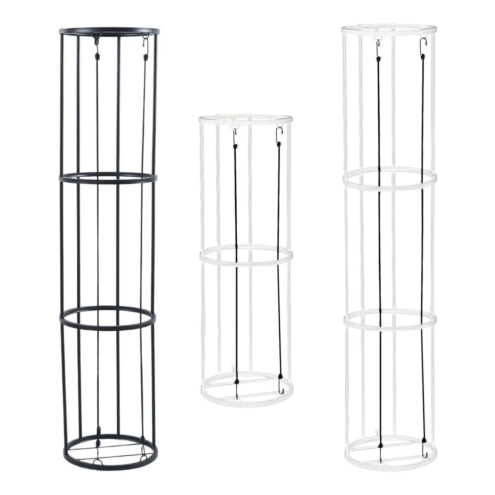 Columnar Vertical Ball Rack Rolling Storage Cart Garage Ball Storage Rack Soccer Ball Holder for Home Gyms Kids Room Indoor