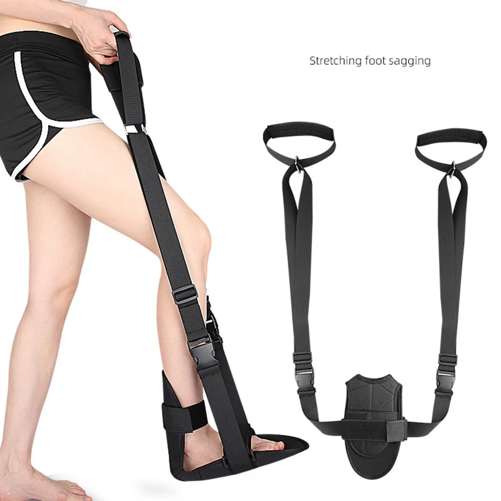 Foot and Calf Stretcher Portable Leg Stretch Strap for Legs Home Gym Workout