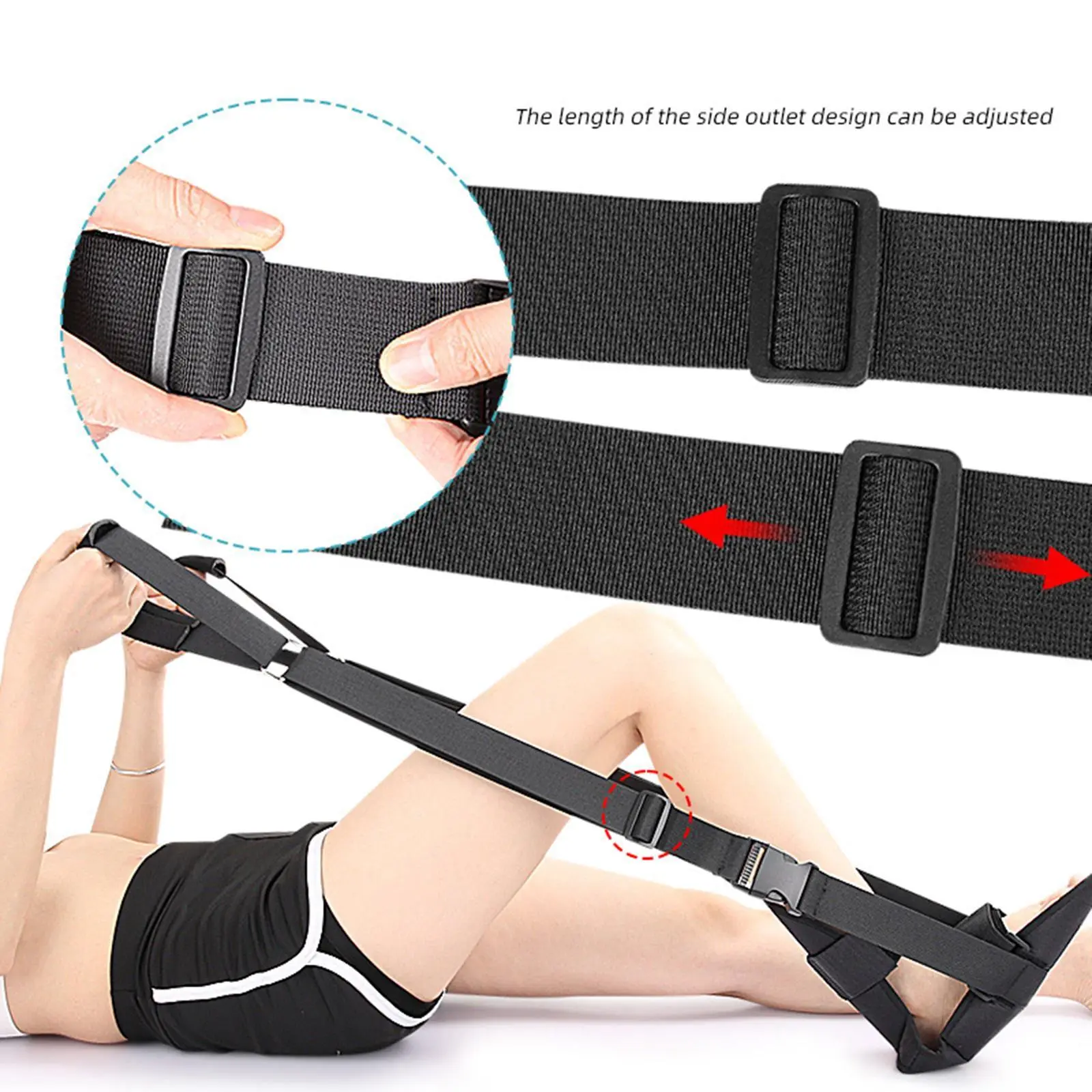 Foot and Calf Stretcher Portable Leg Stretch Strap for Legs Home Gym Workout