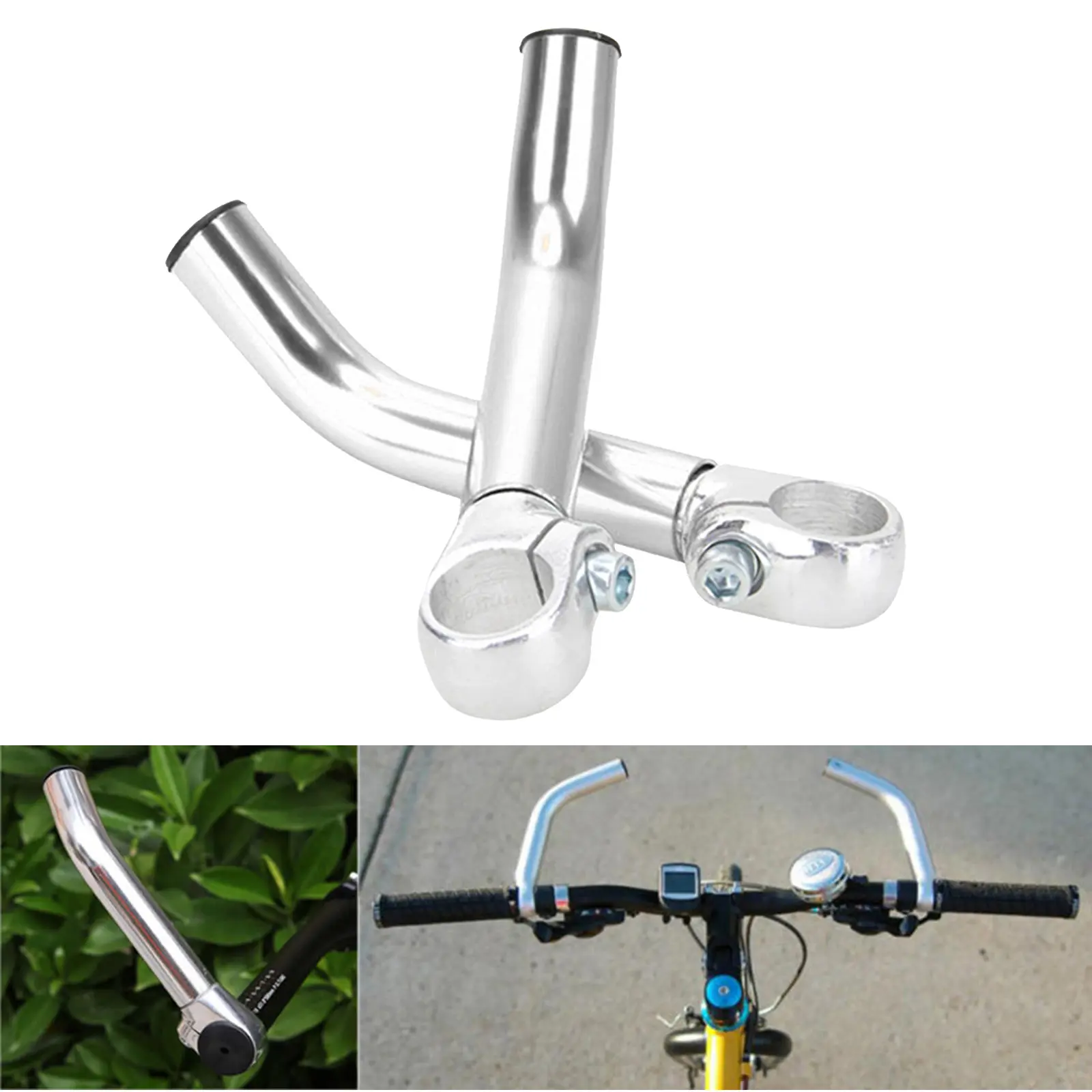 Road Mountain Bike Bicycle Aero Rest Handle Bar Clip On Bars Lightweight Non-slip Cycling Bicycle Resting Bars Handle Extender