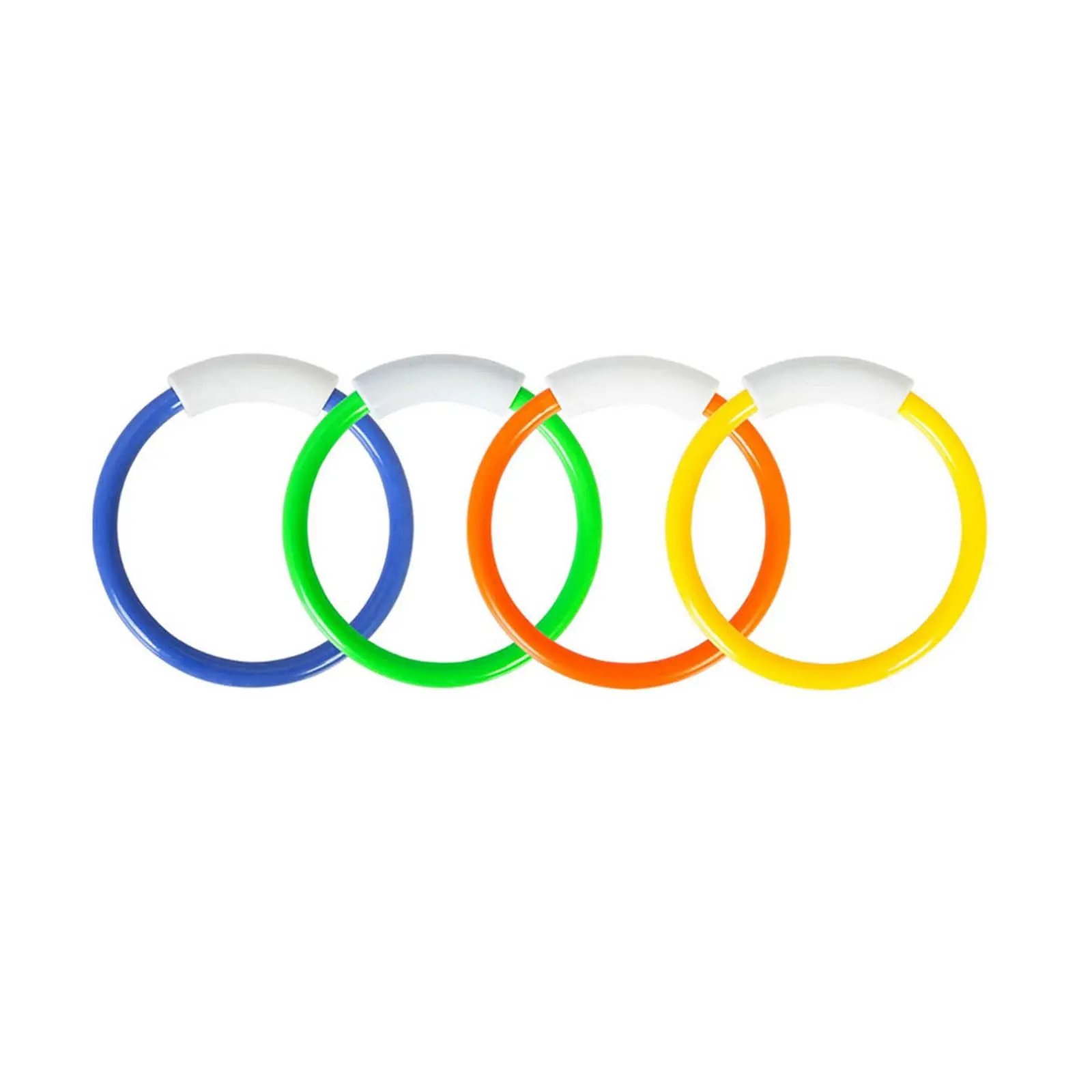 4x Diving Rings for Pool Multi Toy Water Toys for Kids Underwater Dive Rings for Playing Diving Swimming Beach Summer