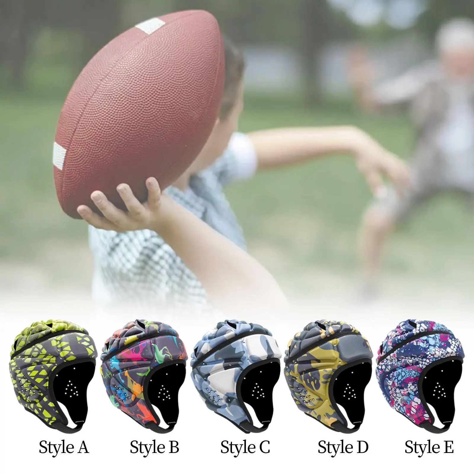 Rugby Helmet Football Helmet Lightweight Scrum Cap Versatile Adults Rugby