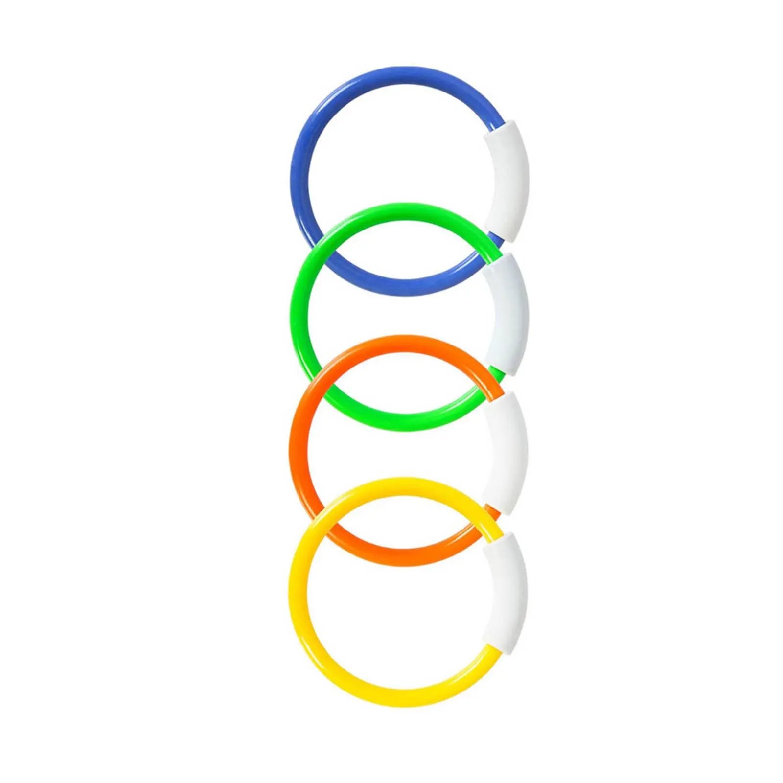 4x Diving Rings for Pool Multi Toy Water Toys for Kids Underwater Dive Rings for Playing Diving Swimming Beach Summer